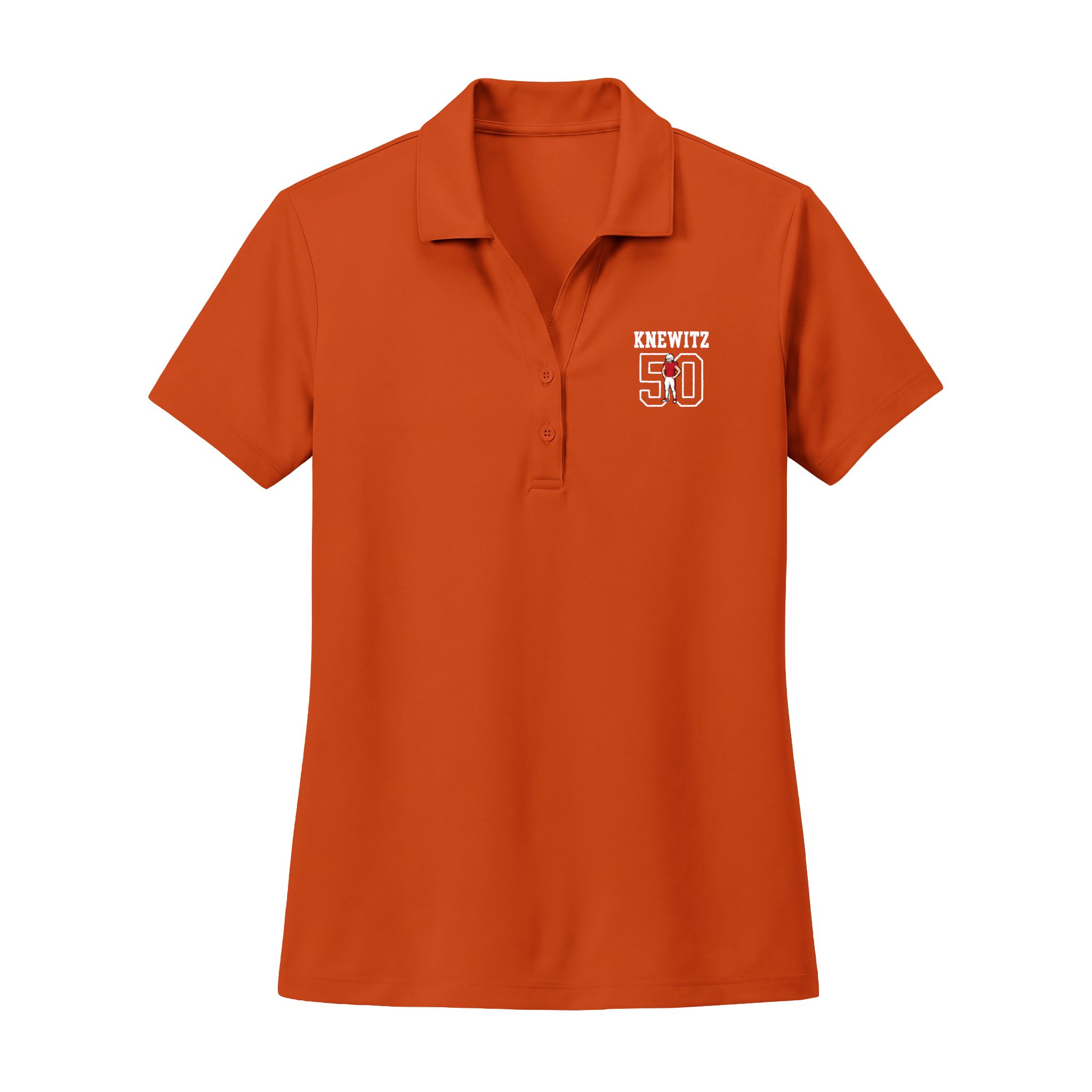 Women's Polo — character_shirsey in Orange