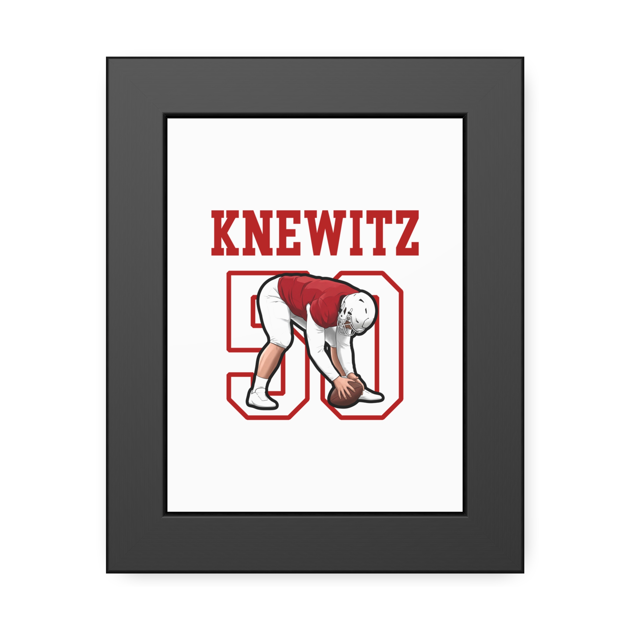 Framed Poster — character_shirsey in Black