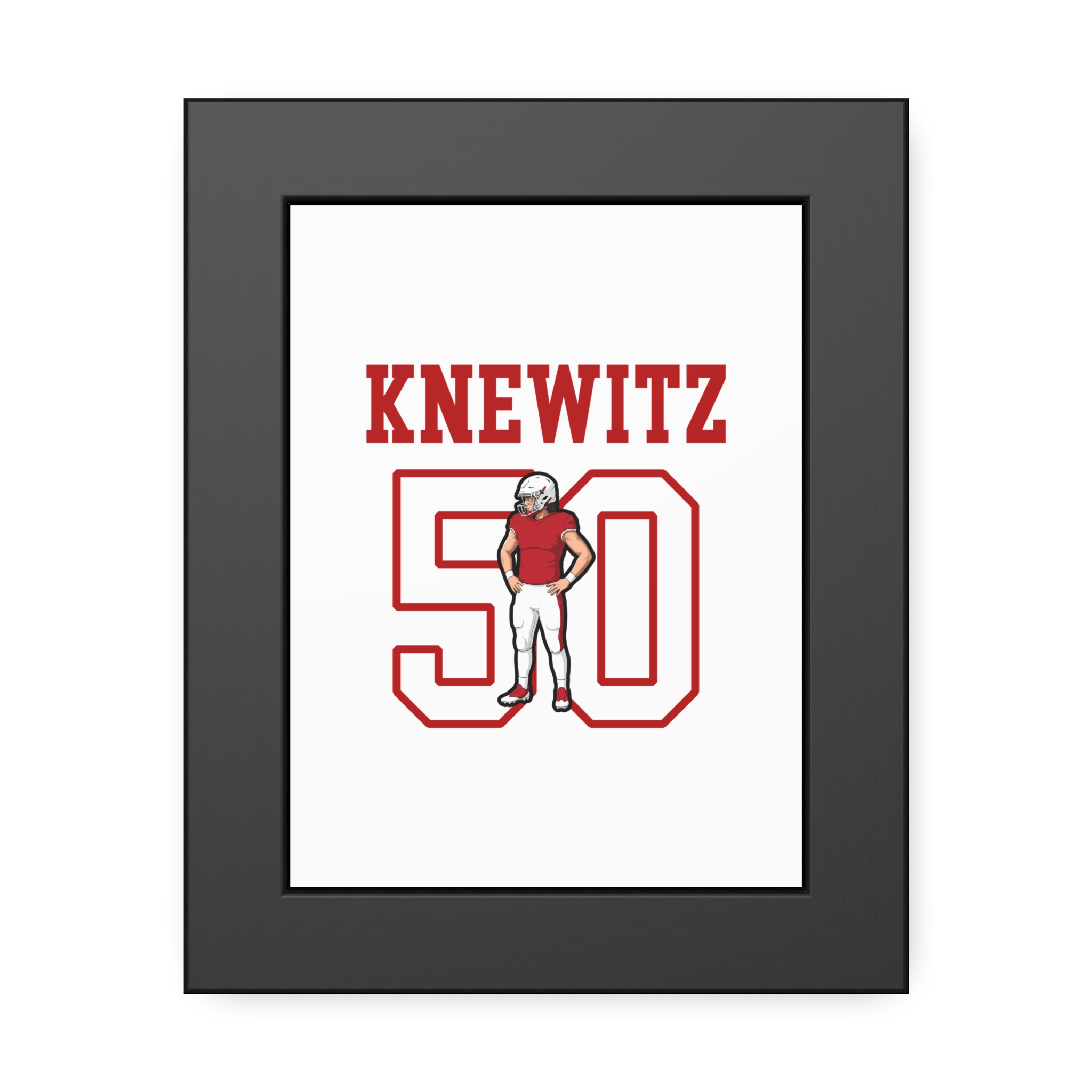 Framed Poster — character_shirsey in Black