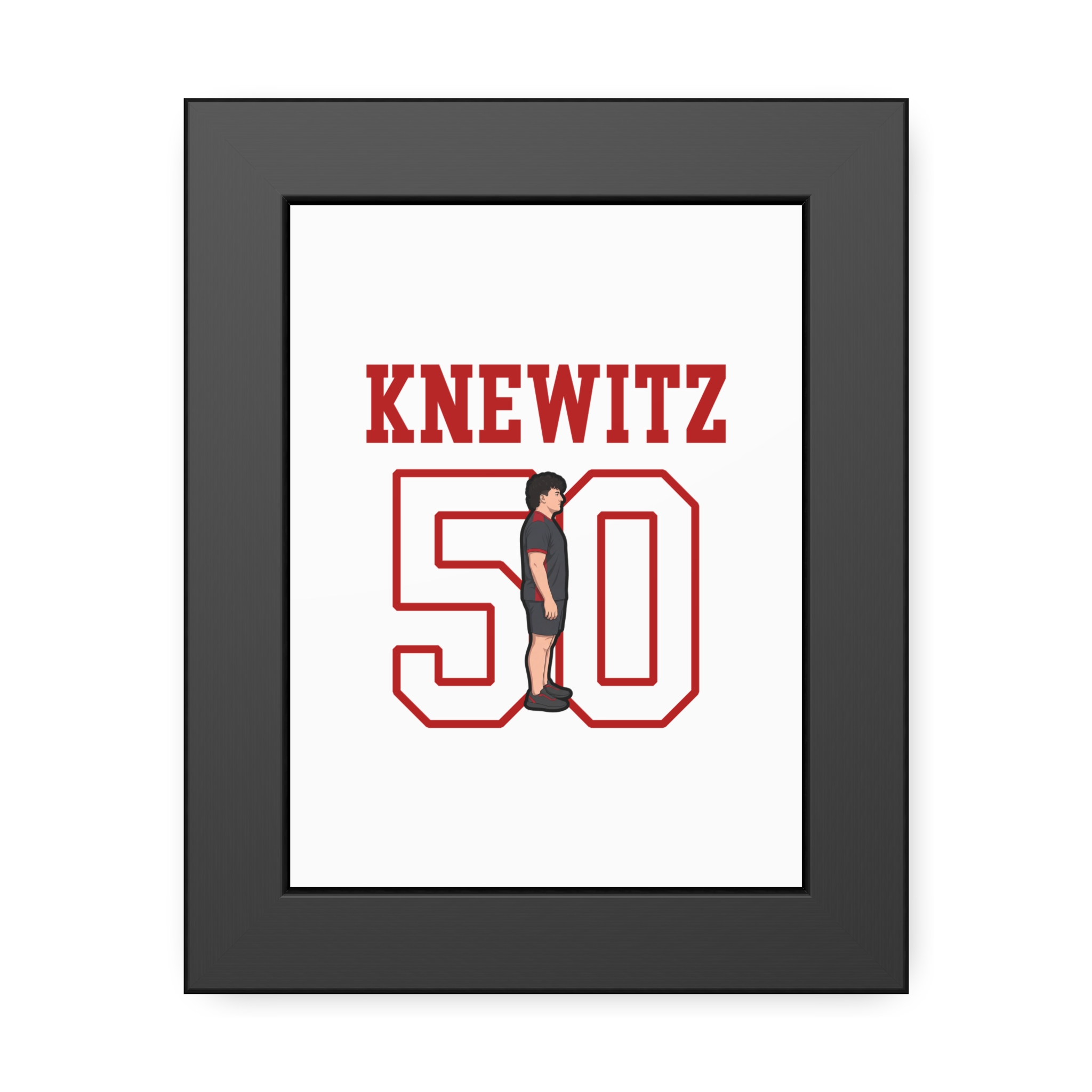 Framed Poster — character_shirsey in Black