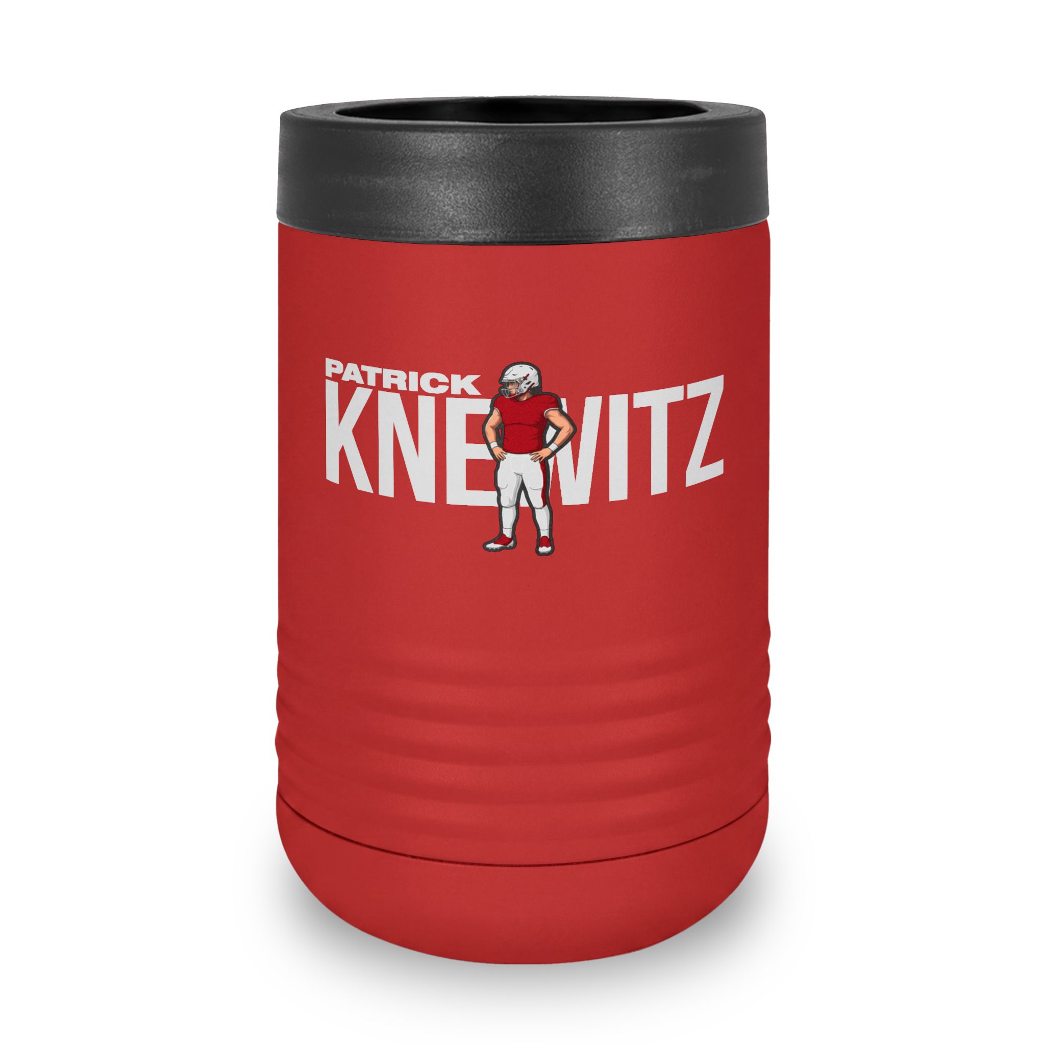 Stainless Can Cooler — character_player_name in Red
