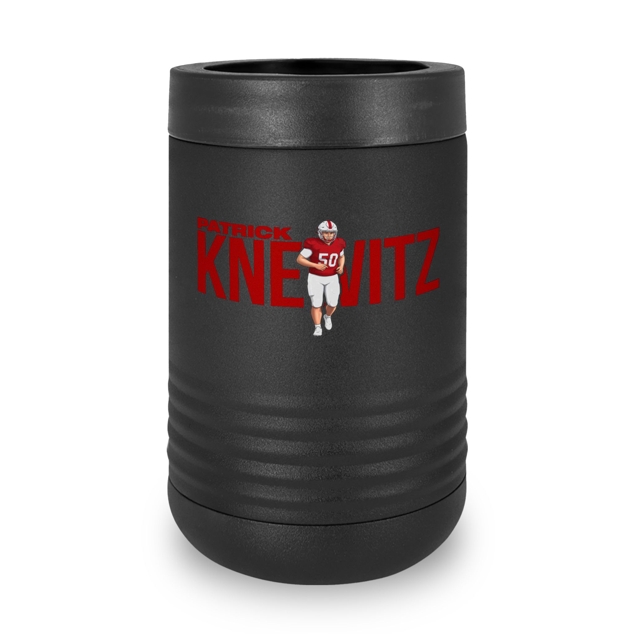 Stainless Can Cooler — character_player_name in Black