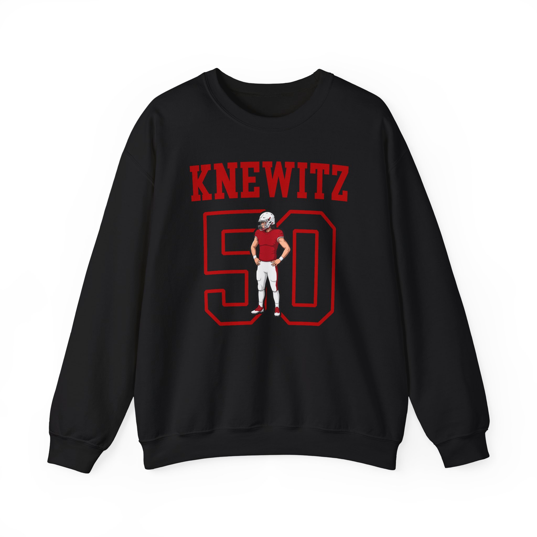 Crewneck Sweatshirt — character_shirsey in Black