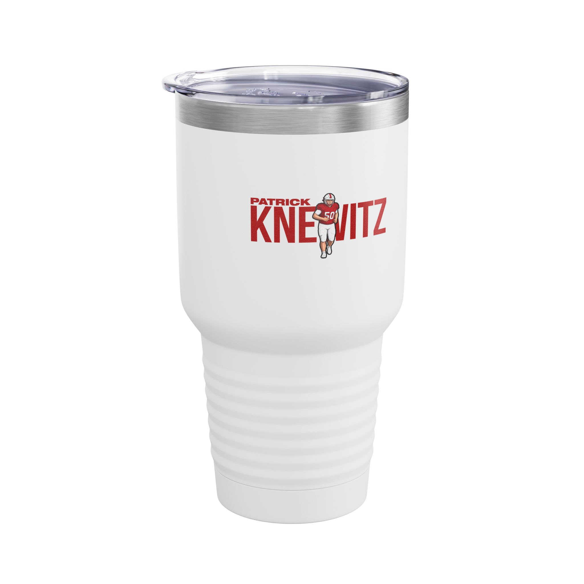 30oz Tumbler — character_player_name in White