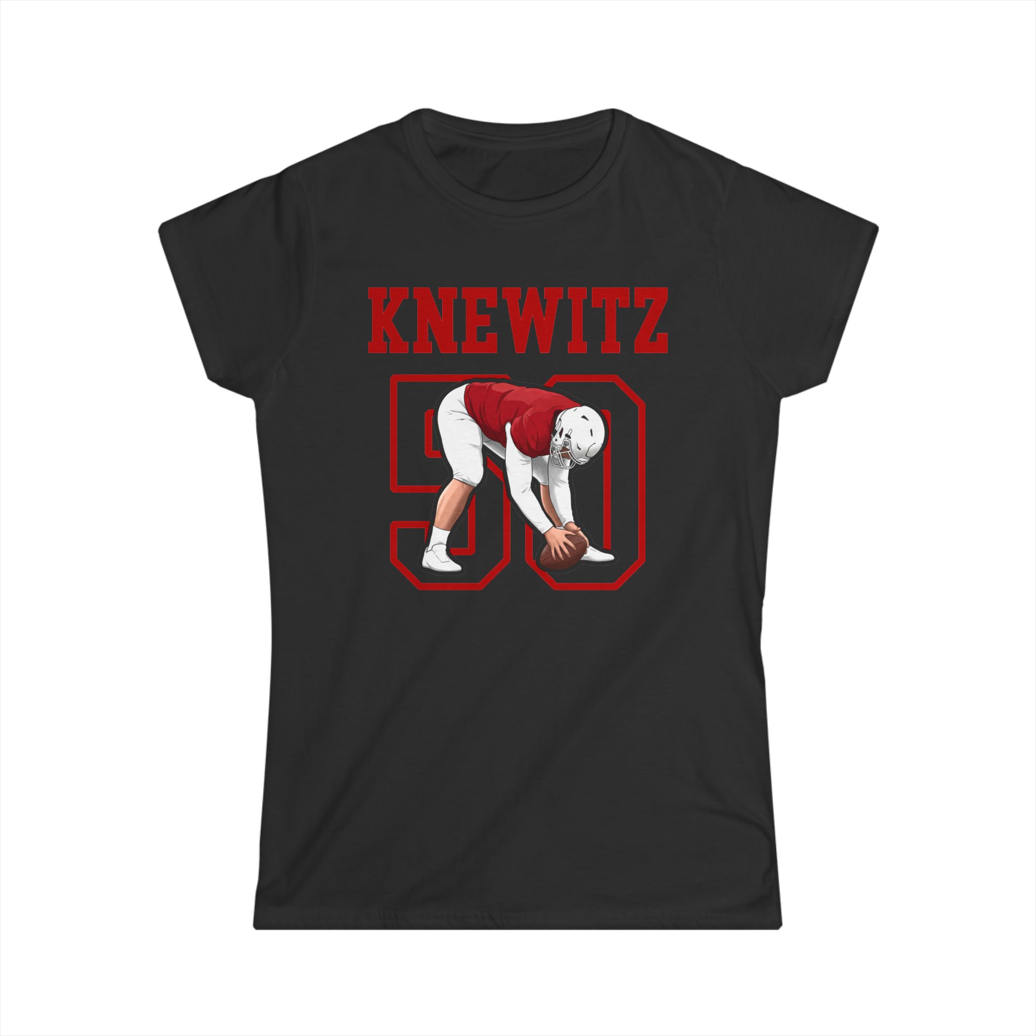 Women's Softstyle Tee — character_shirsey in Black