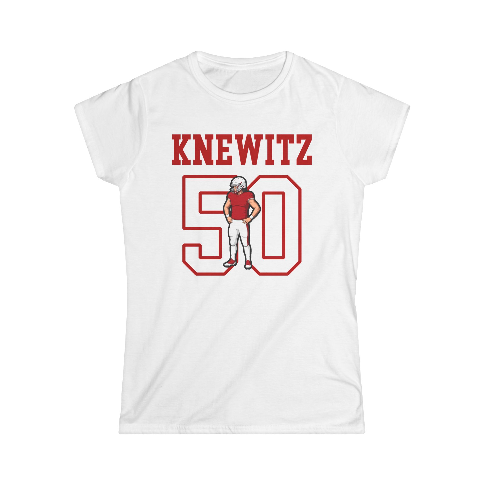 Women's Softstyle Tee — character_shirsey in White