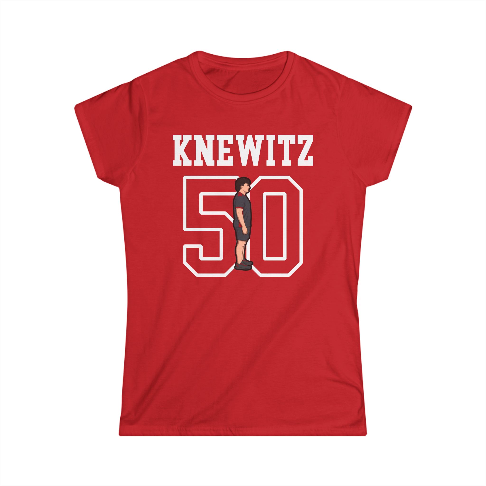 Women's Softstyle Tee — character_shirsey in Red