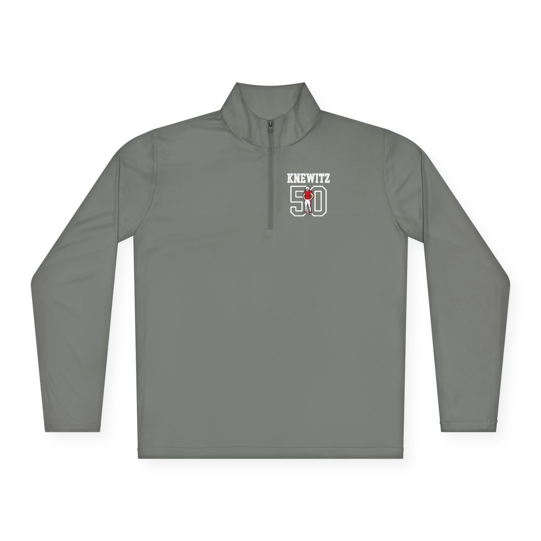 Q-Zip Pullover — character_shirsey in Grey