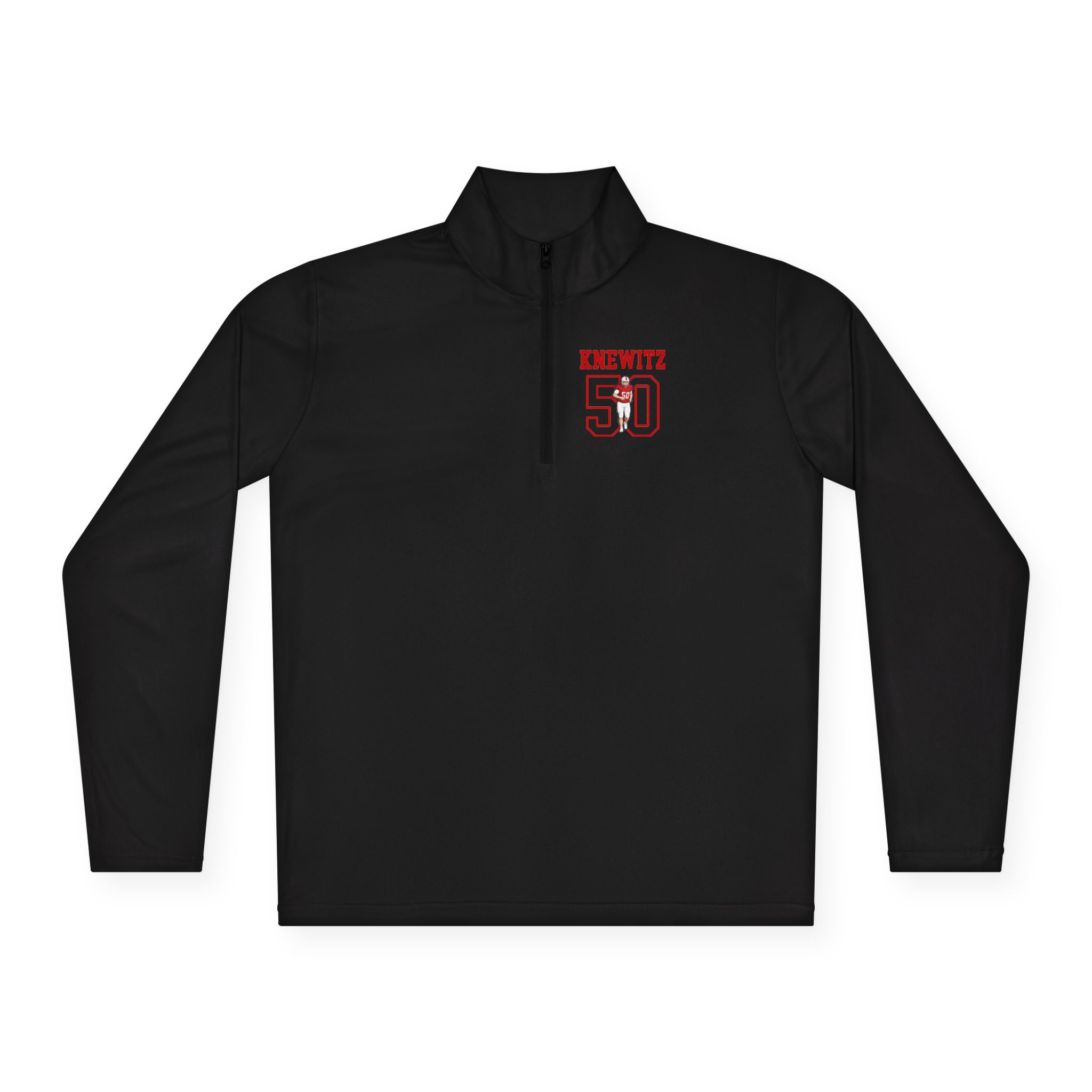 Q-Zip Pullover — character_shirsey in Black