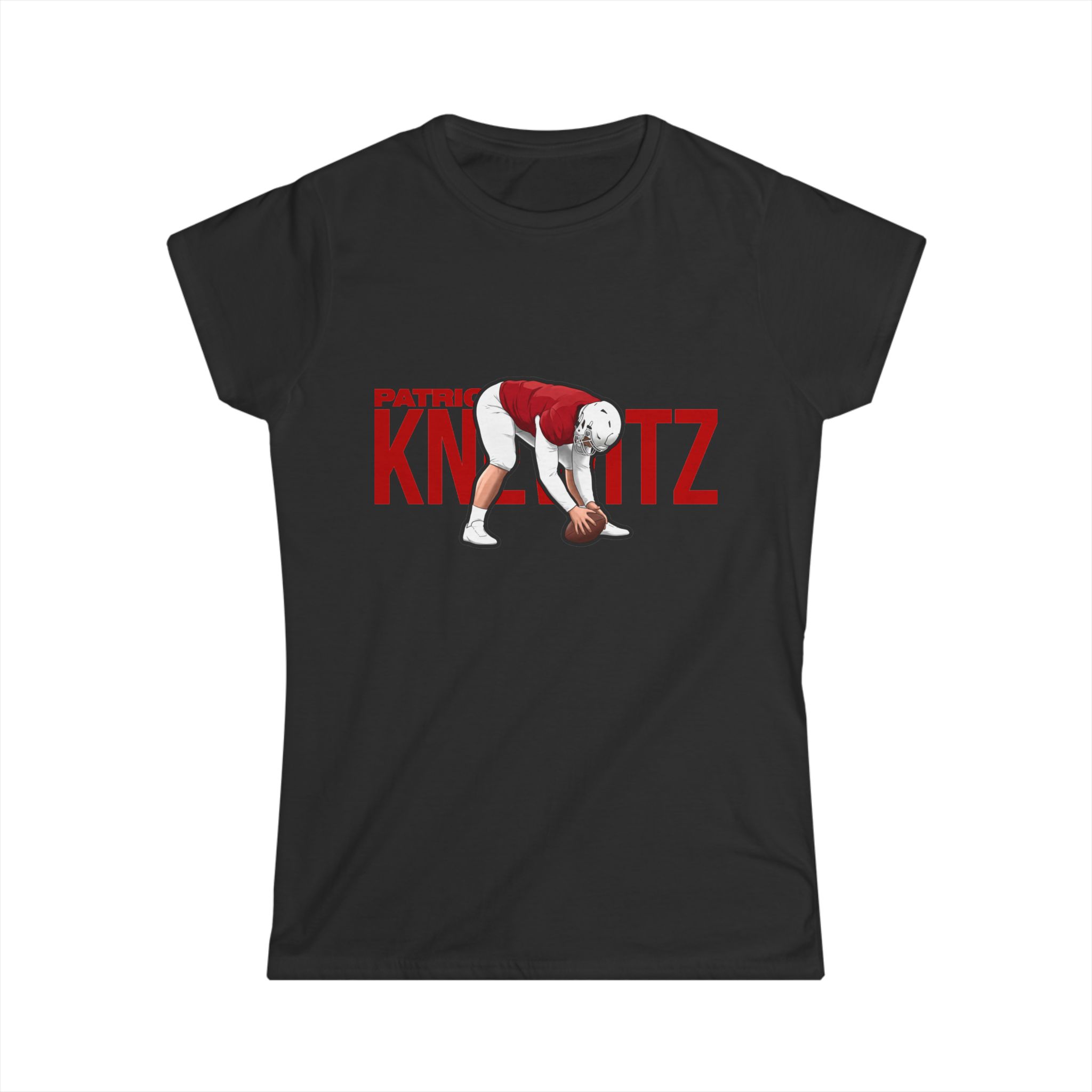 Women's Softstyle Tee — character_player_name in Black
