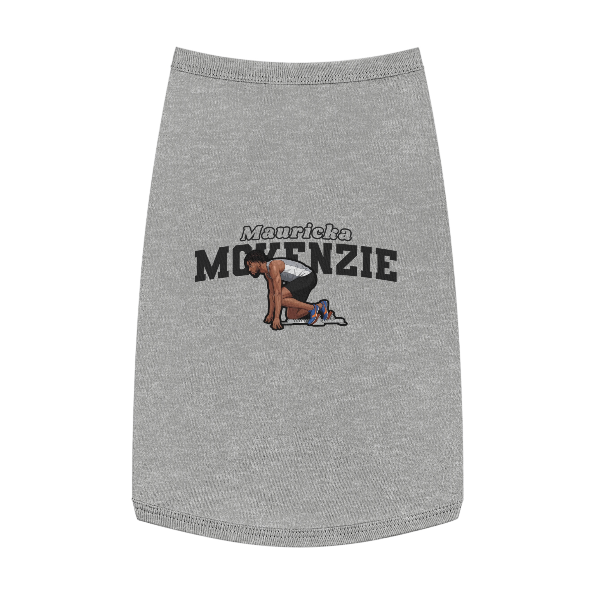 Pet Tank Top — character_name_arch in White