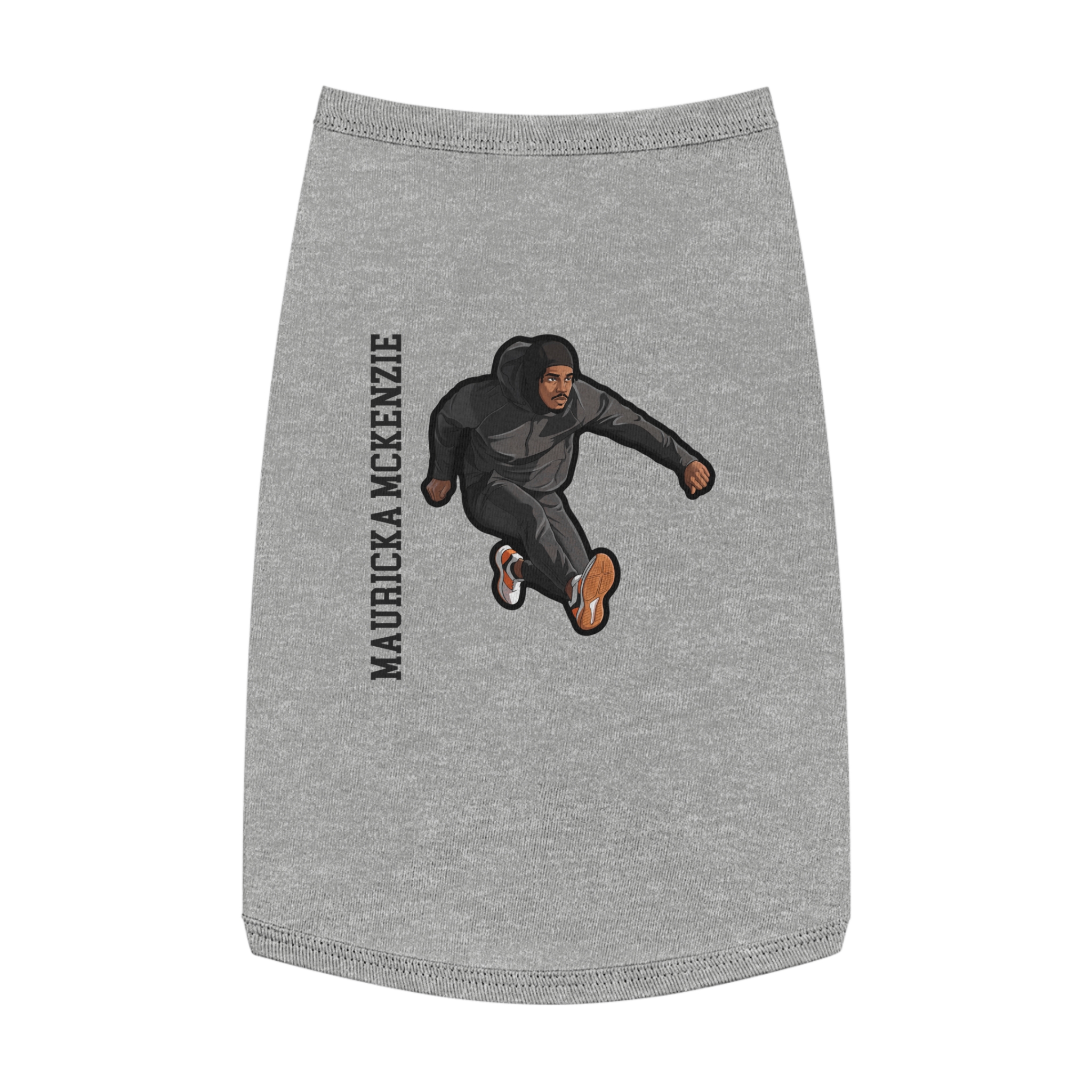 Pet Tank Top — character_name_vertical in White