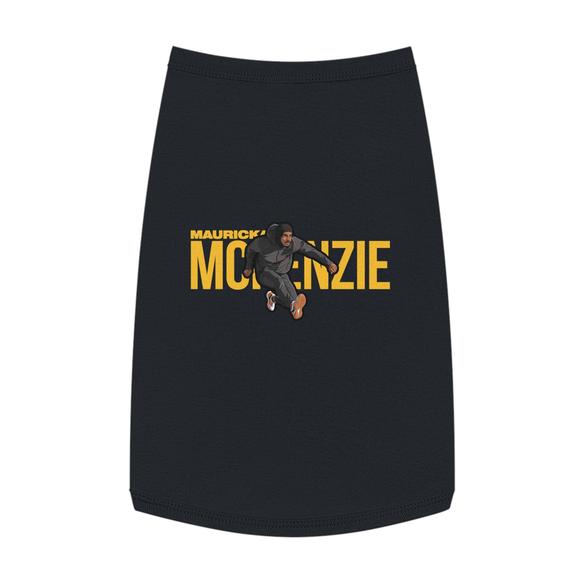 Pet Tank Top — character_player_name in Black