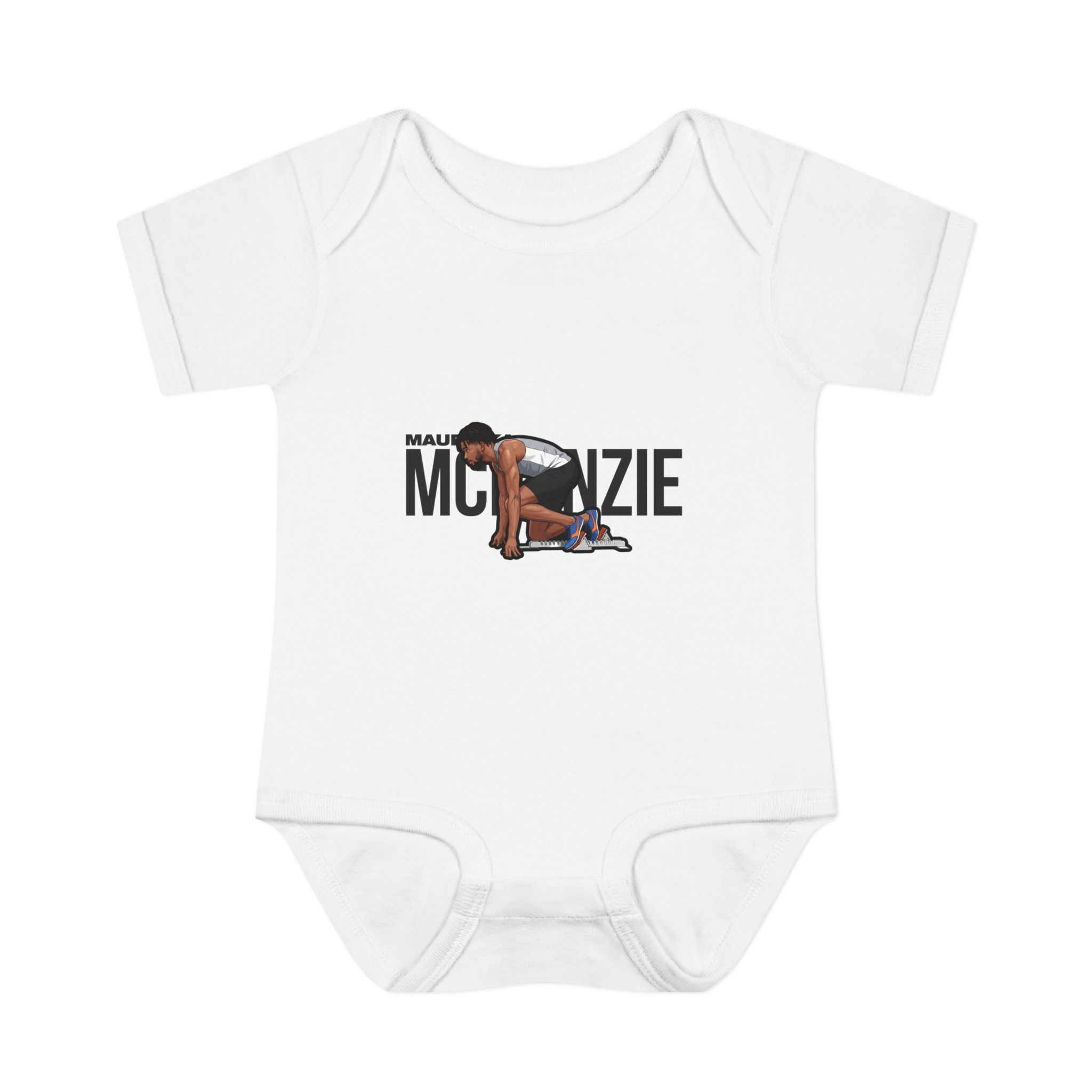 Baby Onesie — character_player_name in White