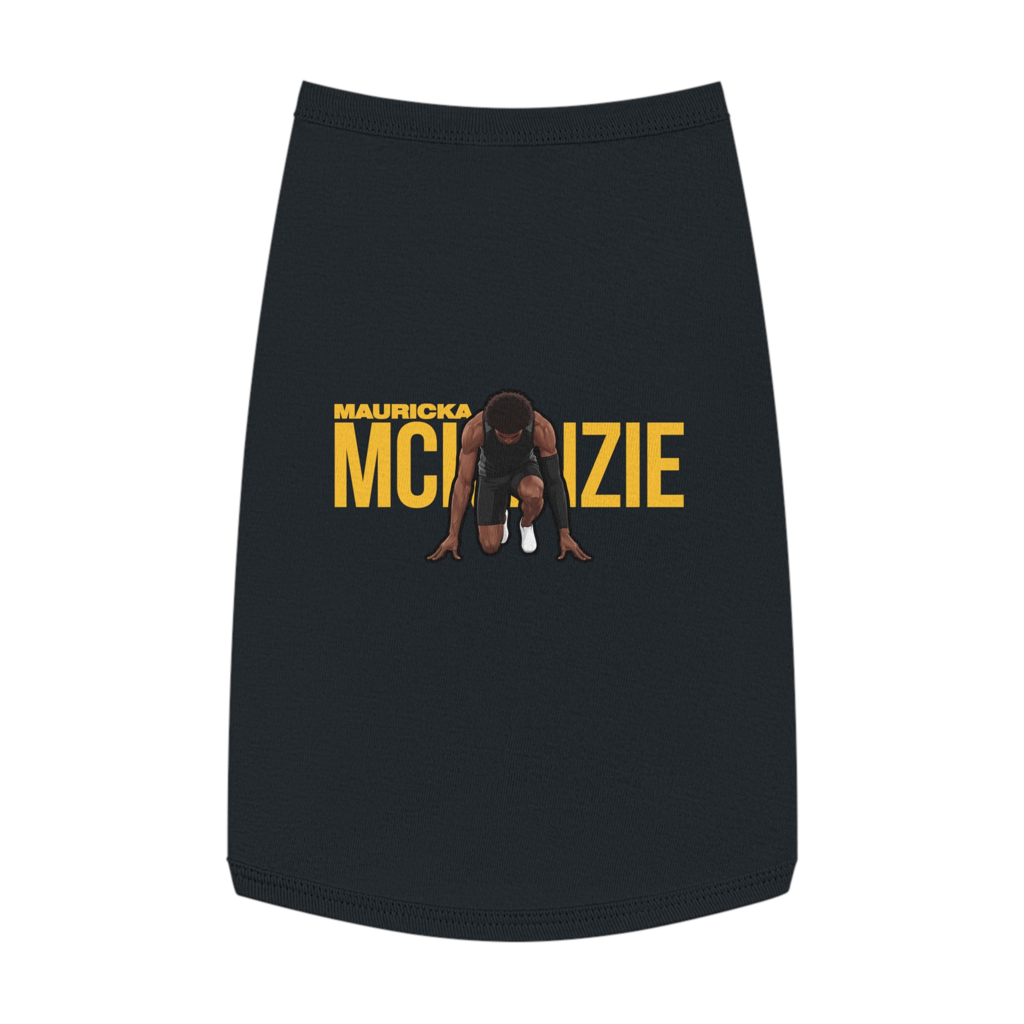 Pet Tank Top — character_player_name in Black