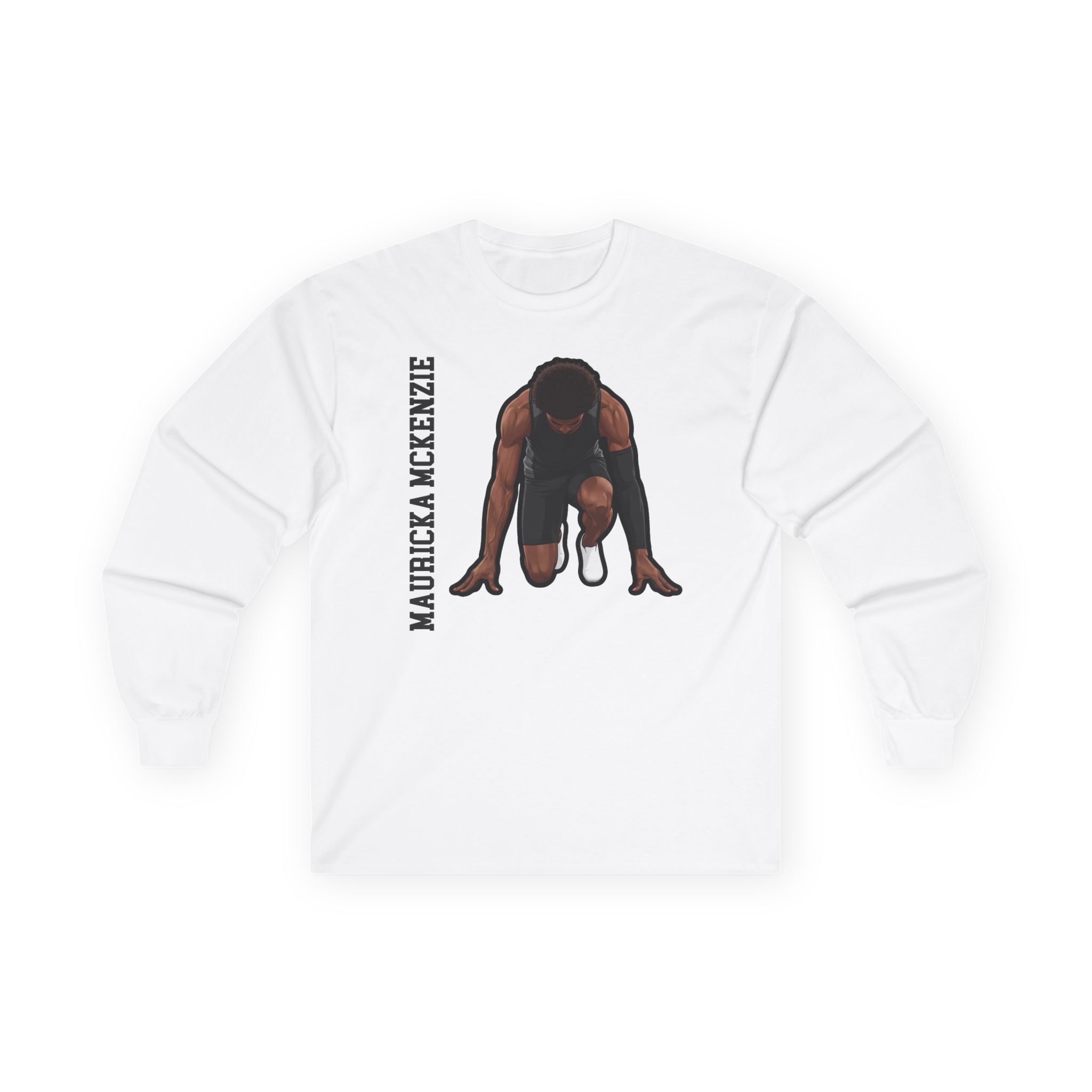 Long Sleeve Tee — character_name_vertical in White