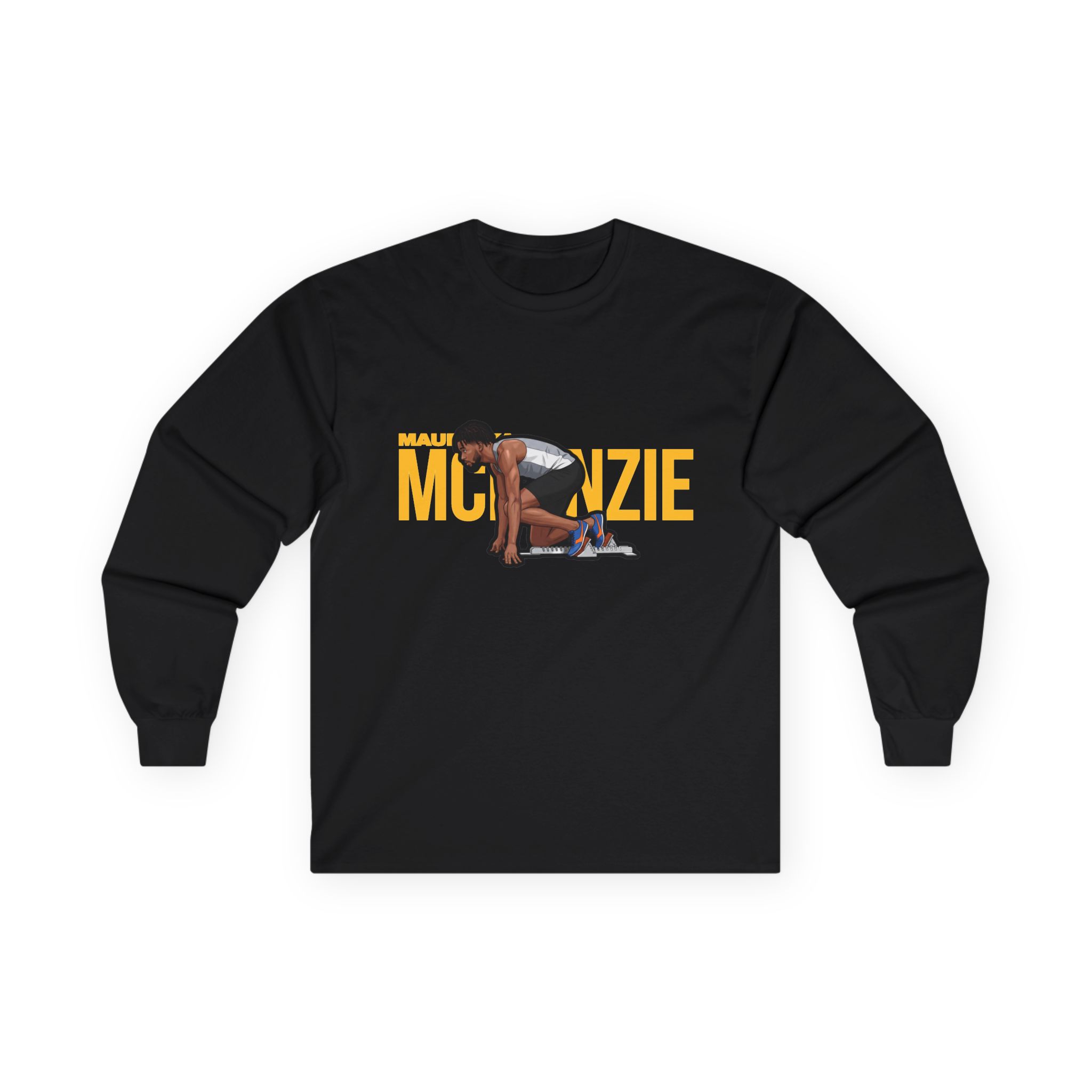 Long Sleeve Tee — character_player_name in Black