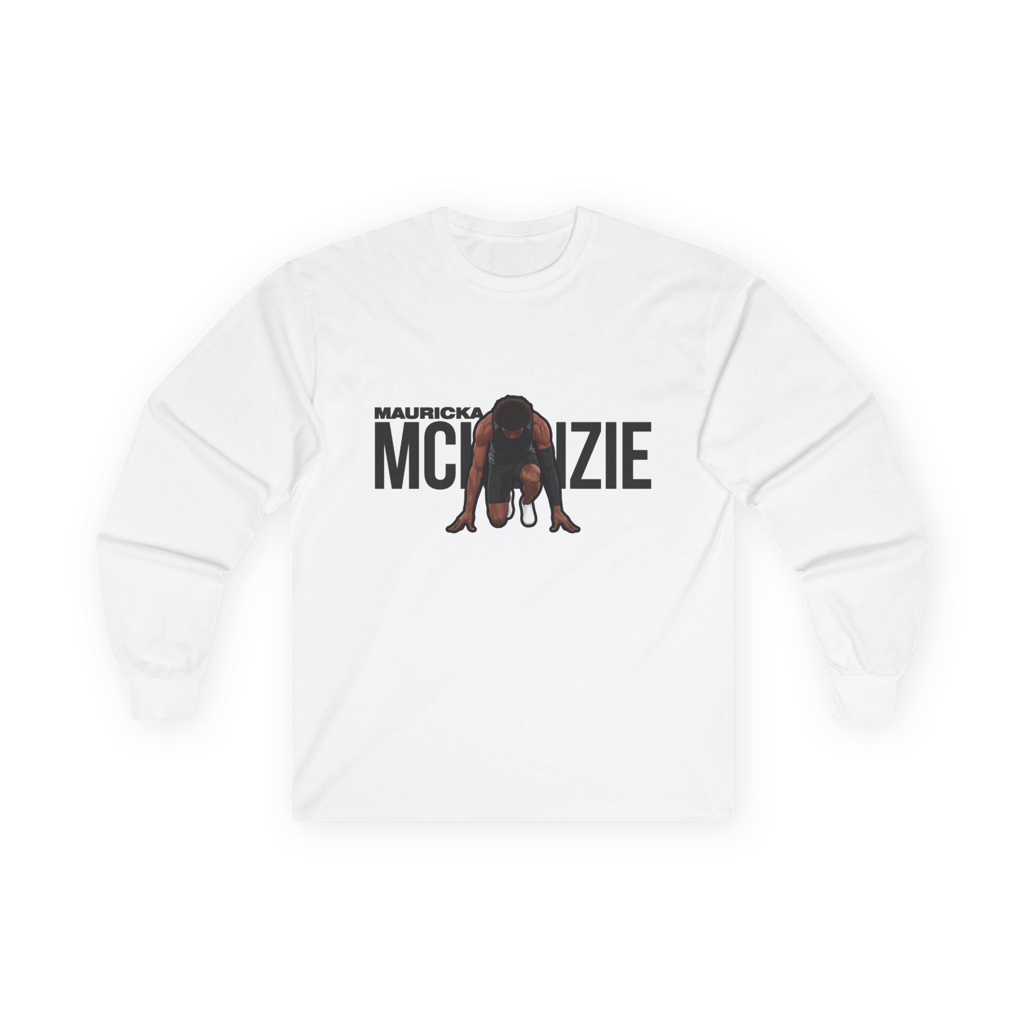 Long Sleeve Tee — character_player_name in White
