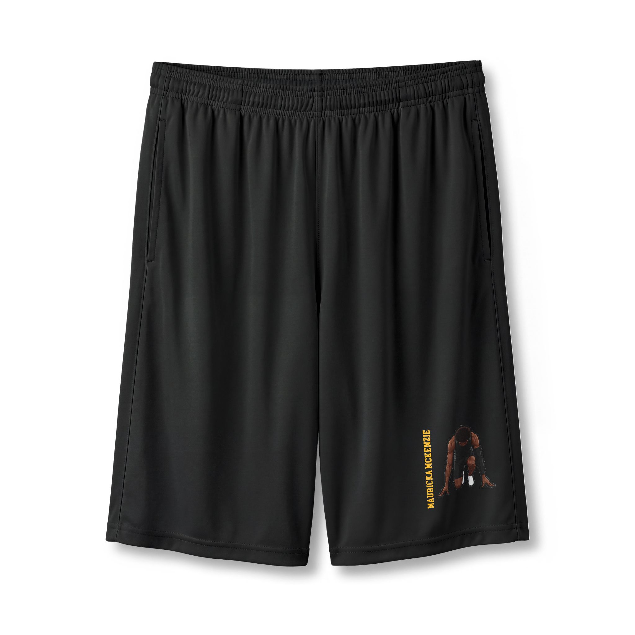 Shorts — character_name_vertical in Black