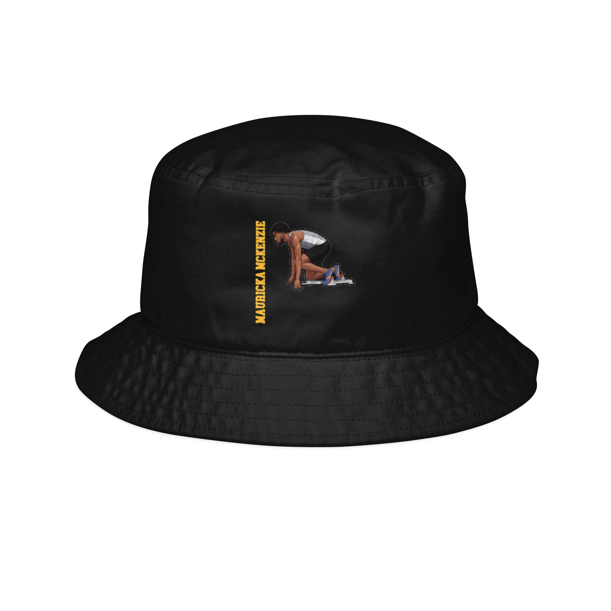 Bucket Hat — character_name_vertical in Black