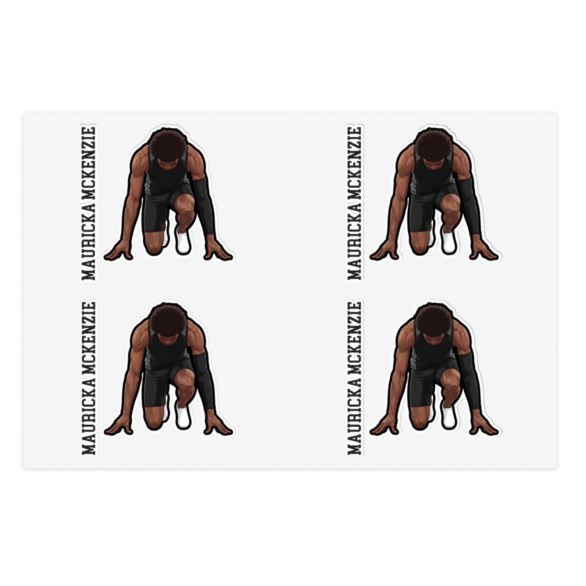Sticker Sheet — character_name_vertical in Classic