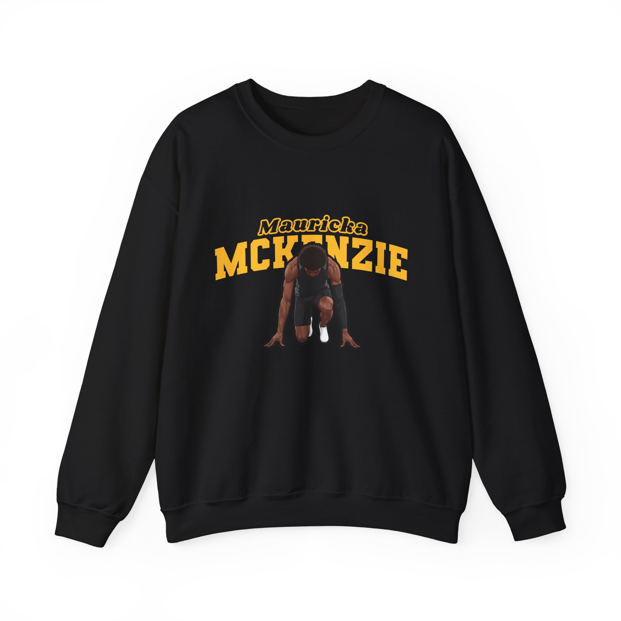 Crewneck Sweatshirt — character_name_arch in Black