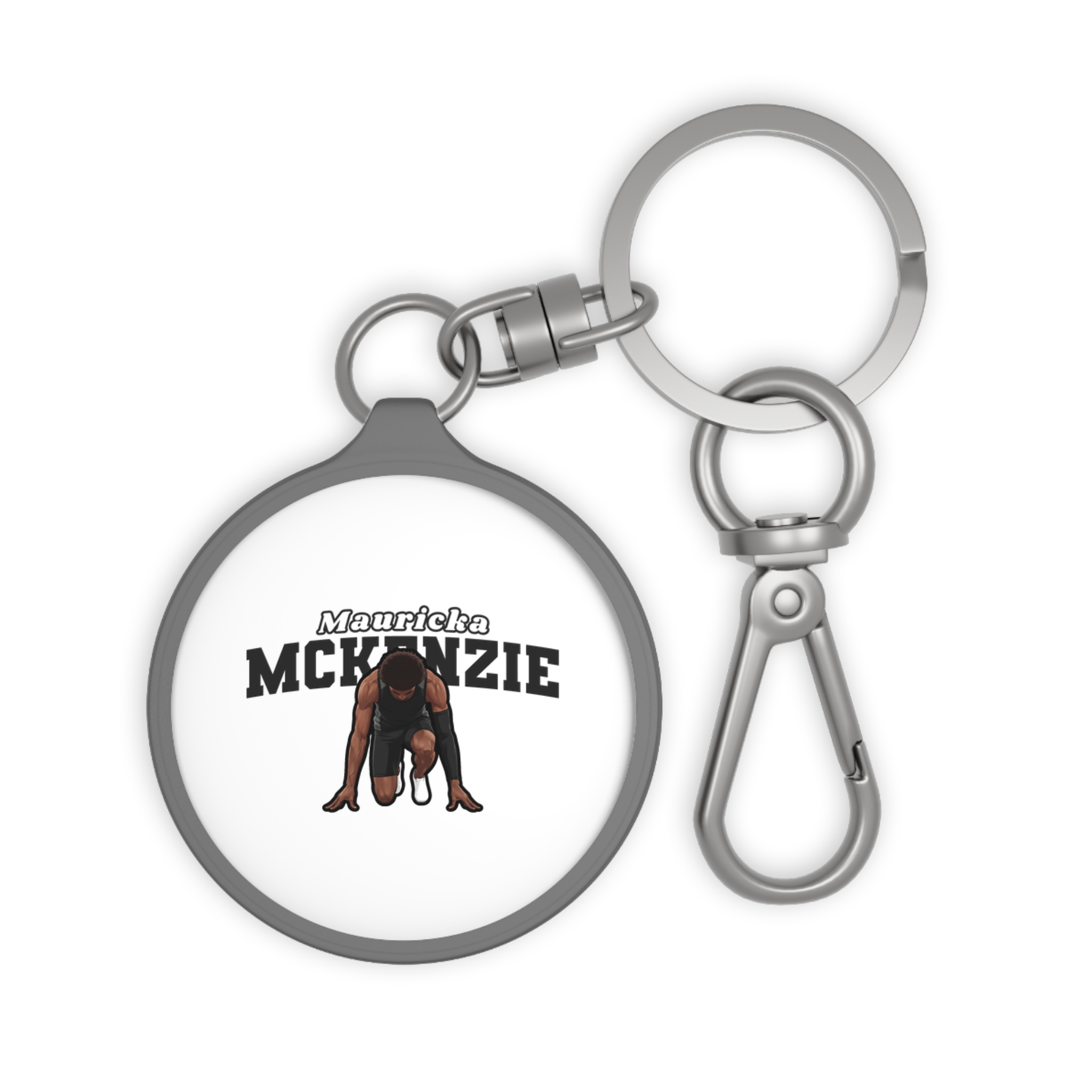 Keychain — character_name_arch in Grey