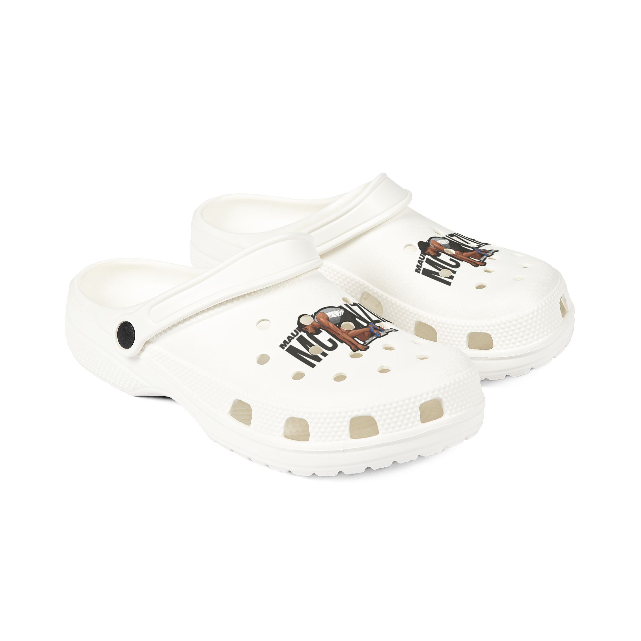 Rubber Clogs — character_player_name in White