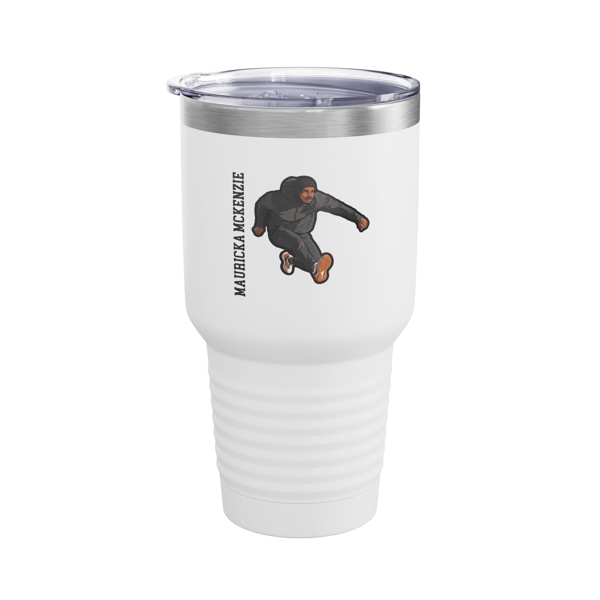 30oz Tumbler — character_name_vertical in White