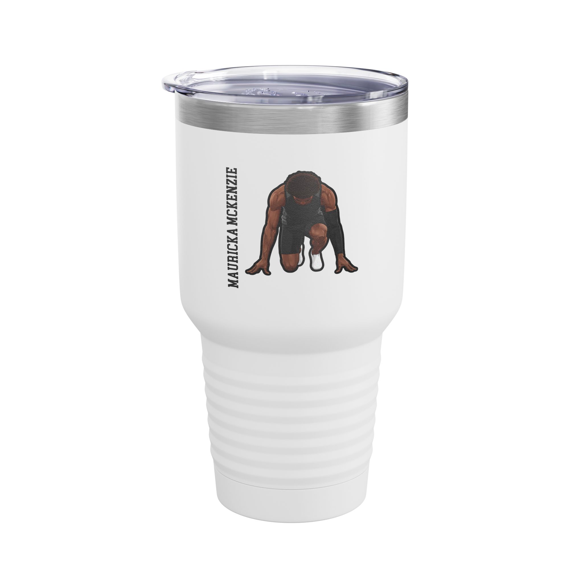 30oz Tumbler — character_name_vertical in White