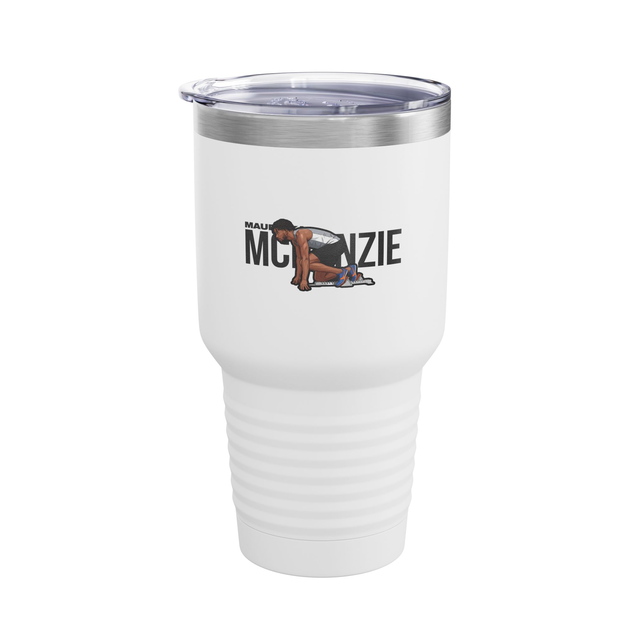 30oz Tumbler — character_player_name in White