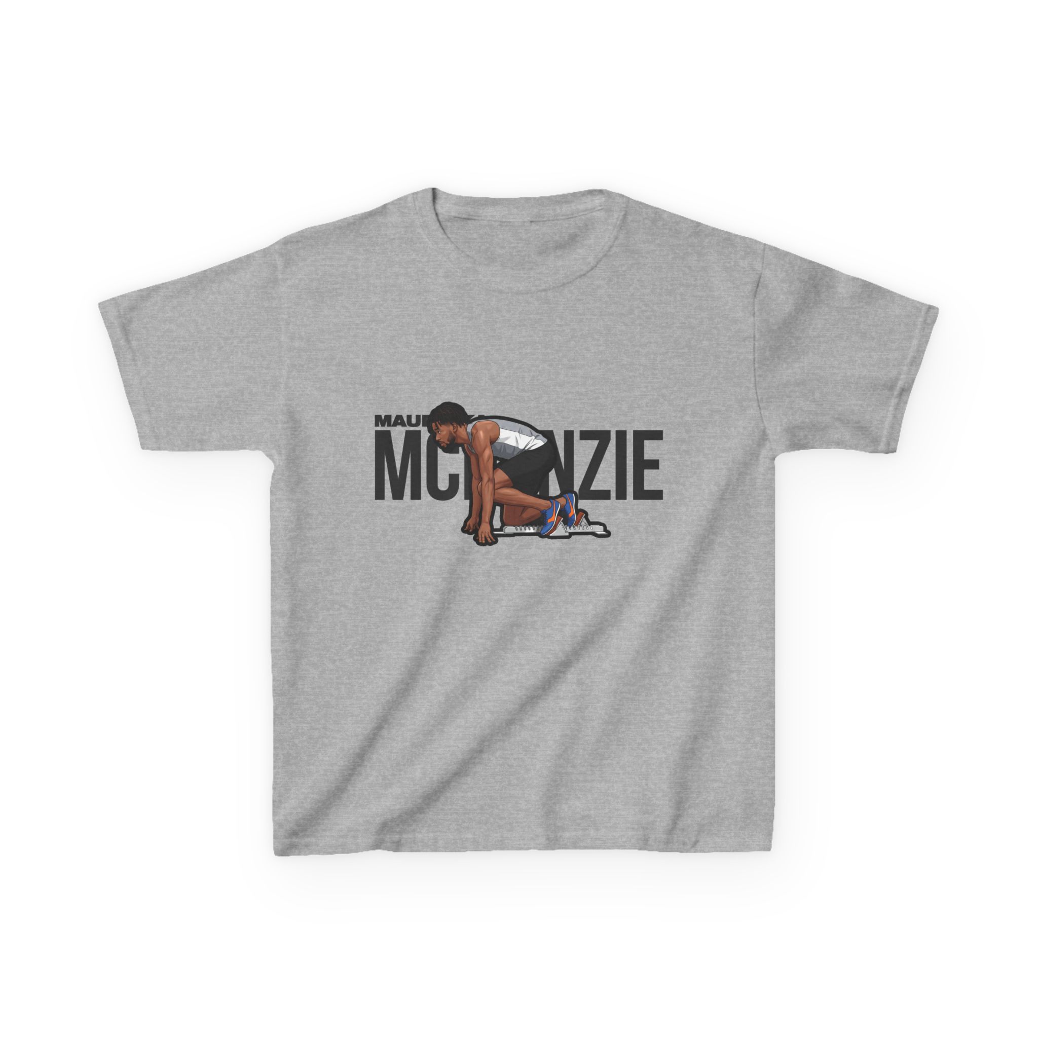 Youth Tee — character_player_name in Grey