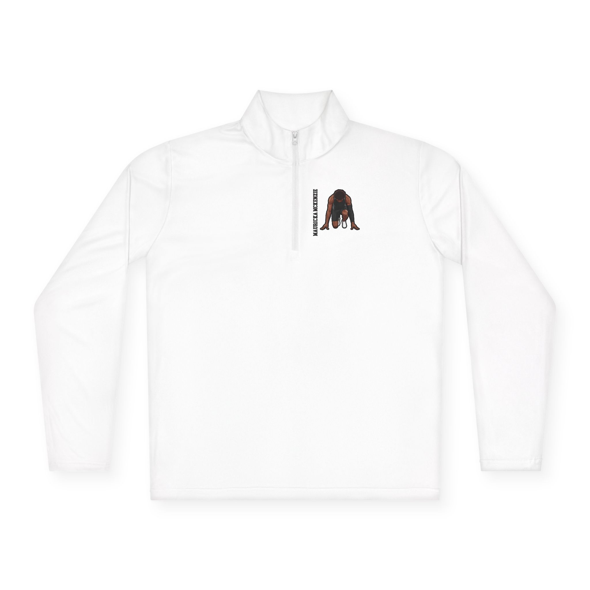 Q-Zip Pullover — character_name_vertical in White