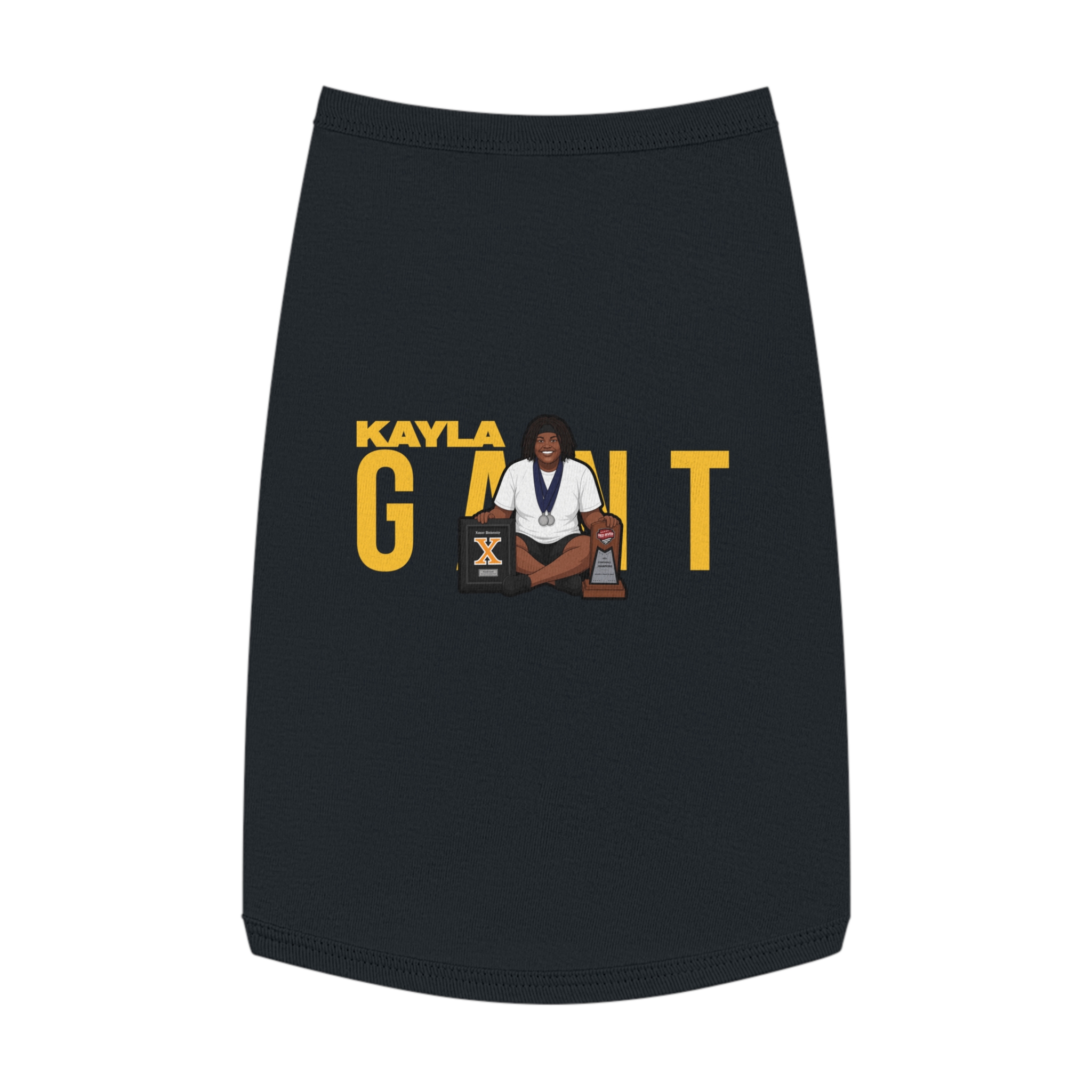 Pet Tank Top — character_player_name in Black