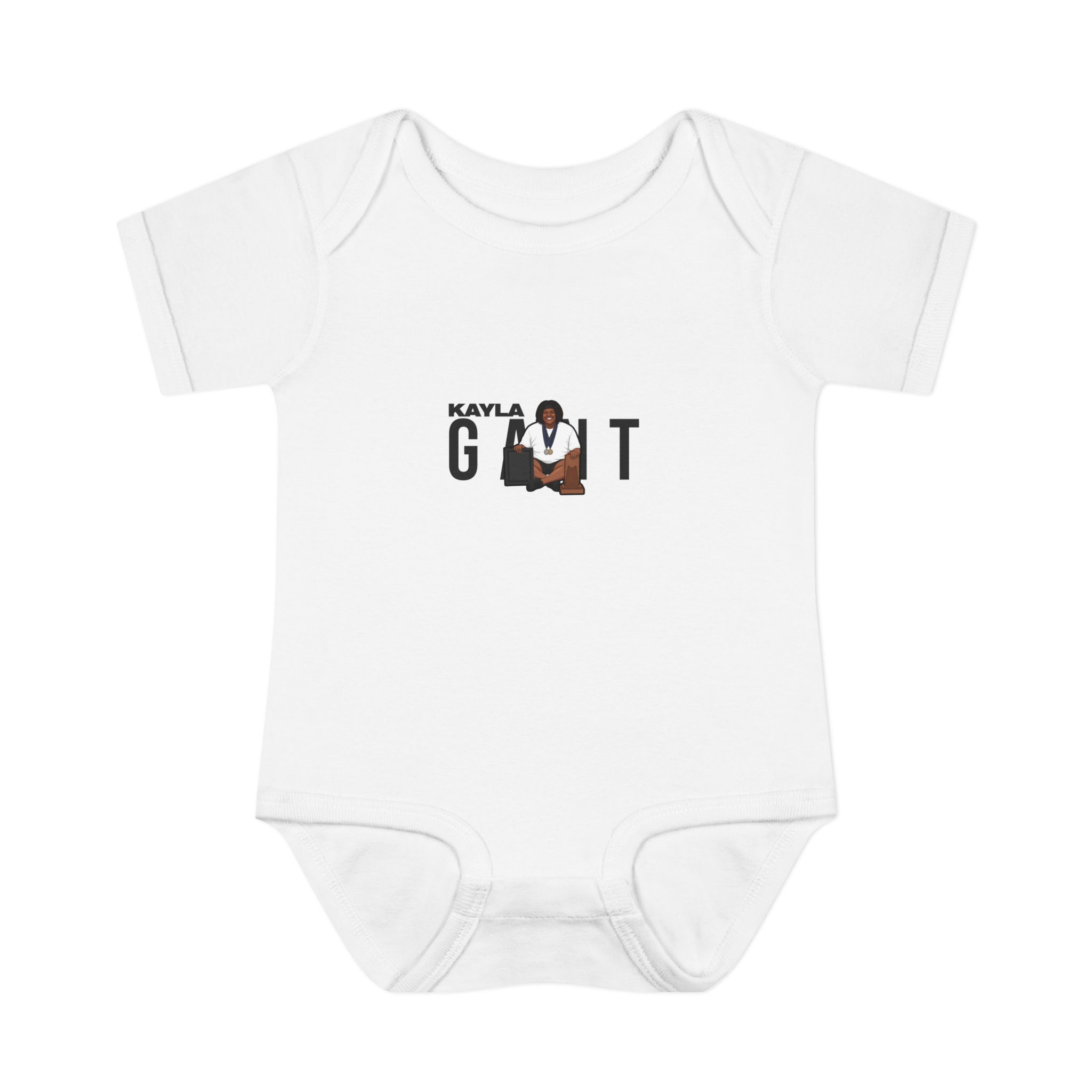 Baby Onesie — character_player_name in White