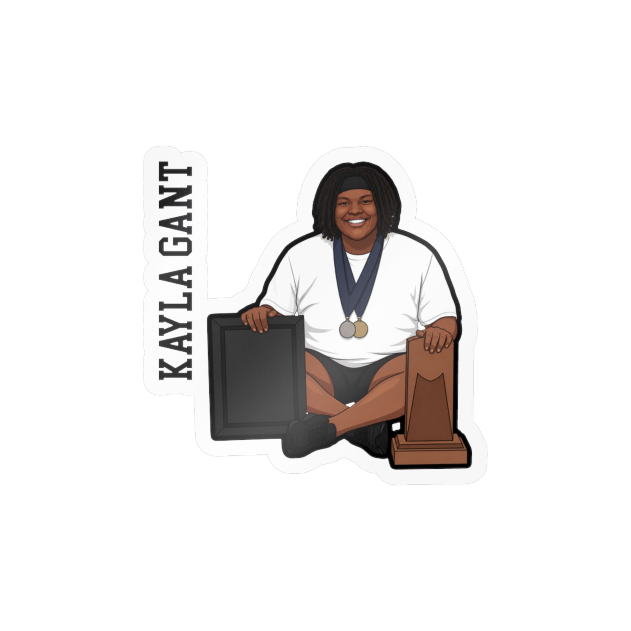 Vinyl Sticker — character_name_vertical in Classic