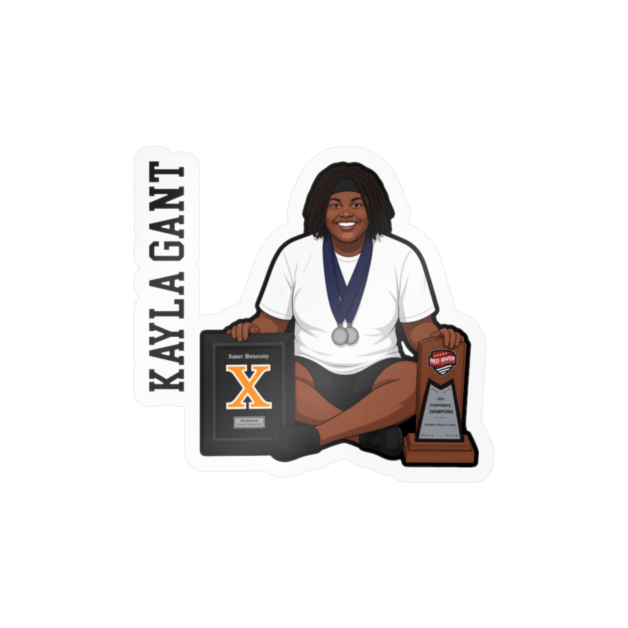 Vinyl Sticker — character_name_vertical in Classic