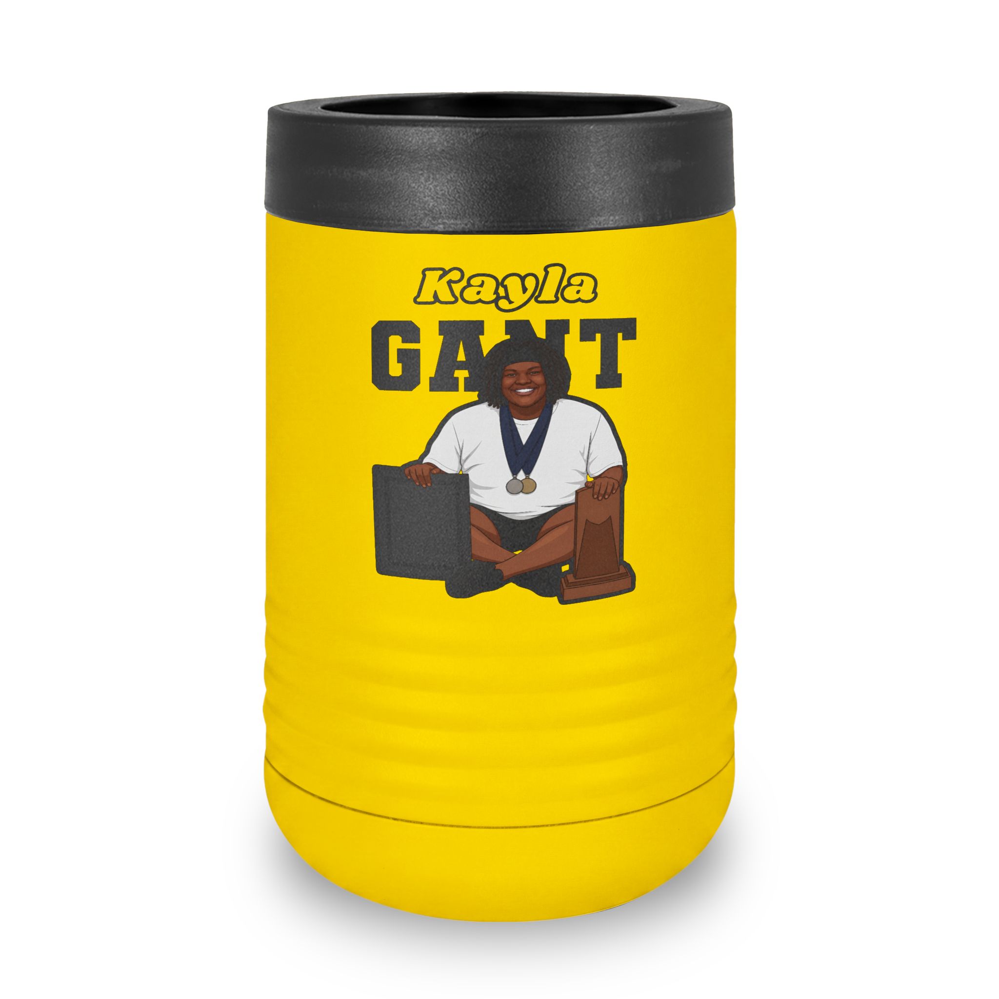 Stainless Can Cooler — character_name_arch in Yellow
