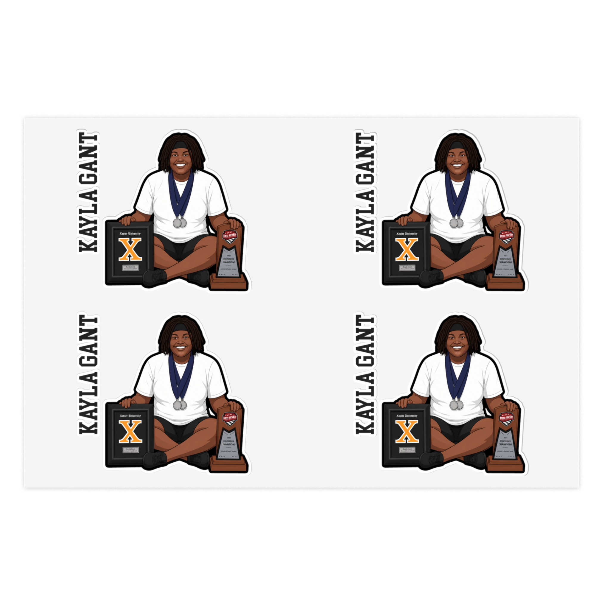 Sticker Sheet — character_name_vertical in Classic