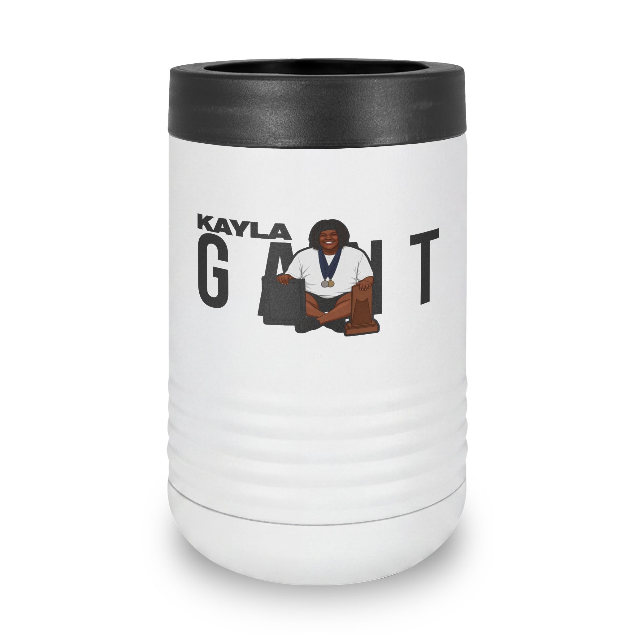 Stainless Can Cooler — character_player_name in White