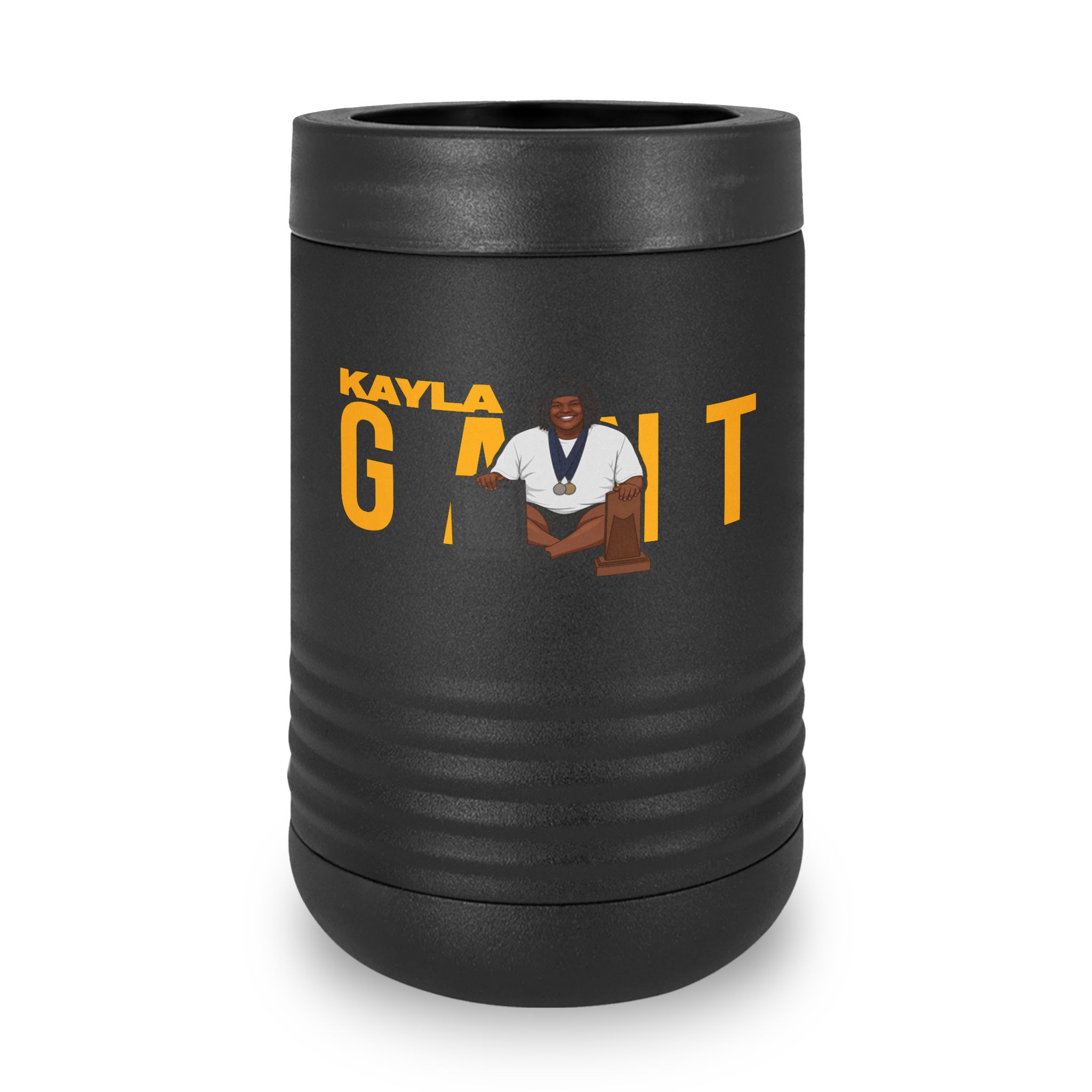 Stainless Can Cooler — character_player_name in Black