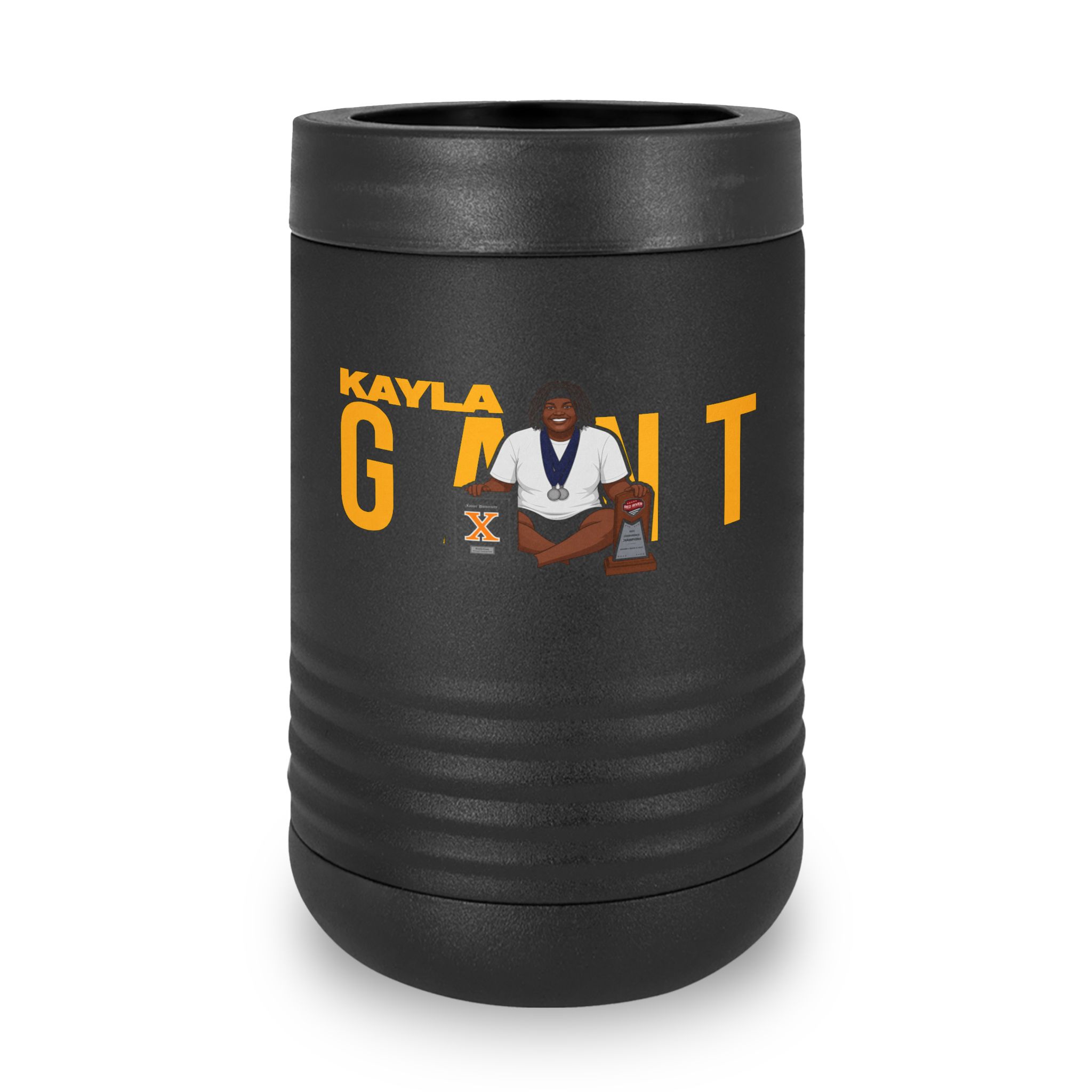 Stainless Can Cooler — character_player_name in Black