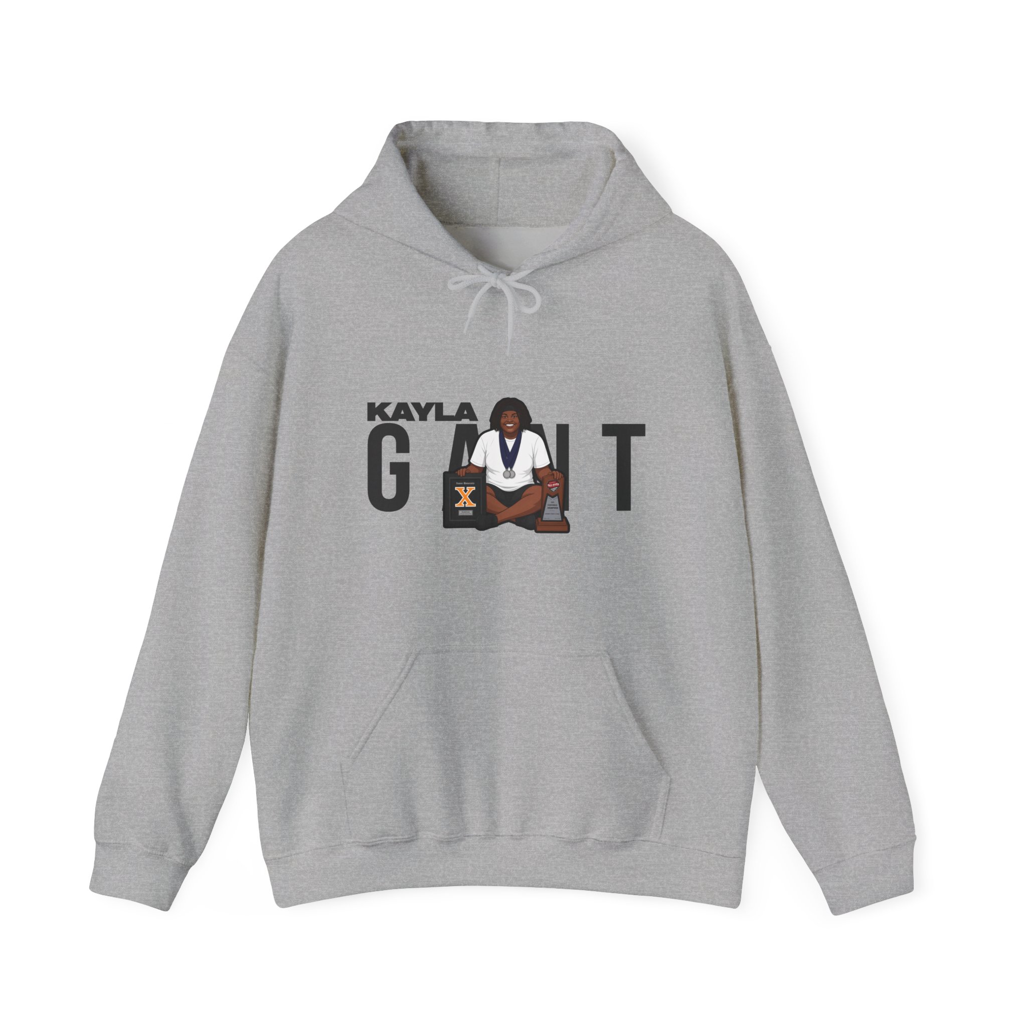 Hoodie — character_player_name in Grey