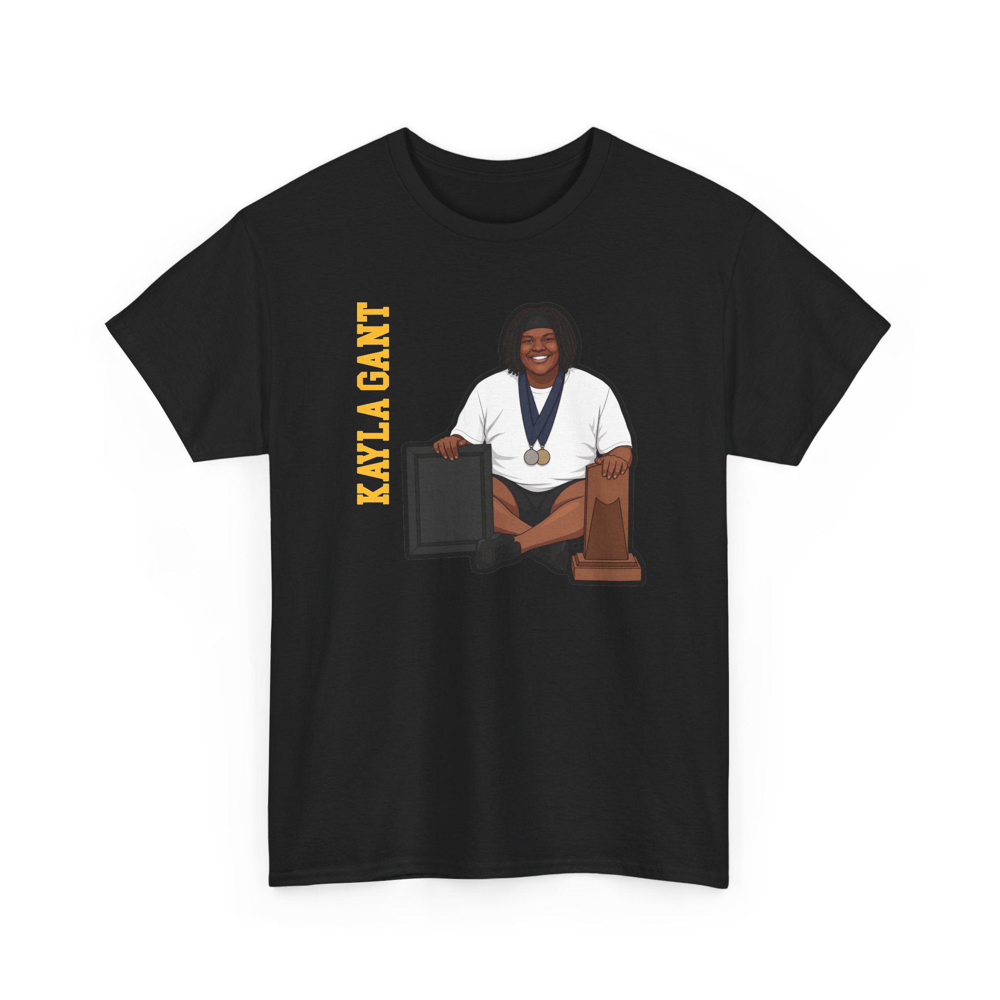 Tee — character_name_vertical in Black