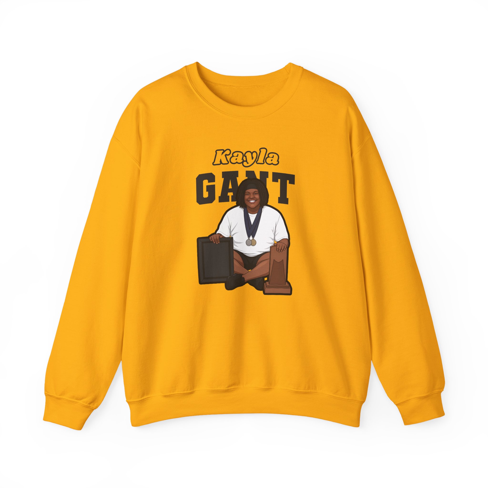 Crewneck Sweatshirt — character_name_arch in Gold