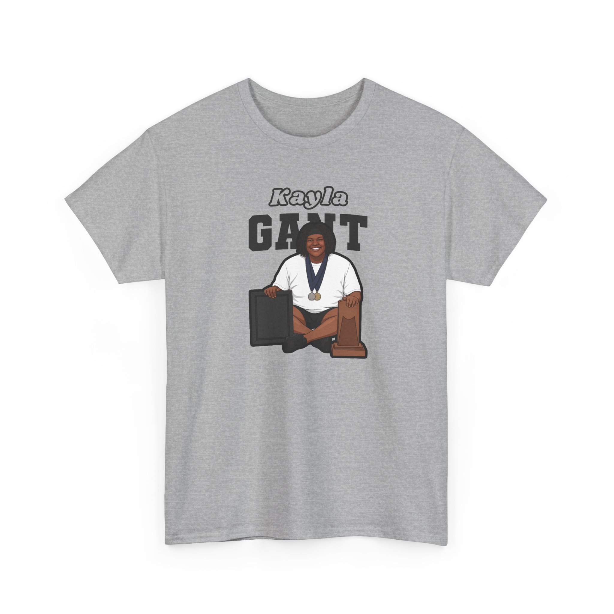Tee — character_name_arch in Grey