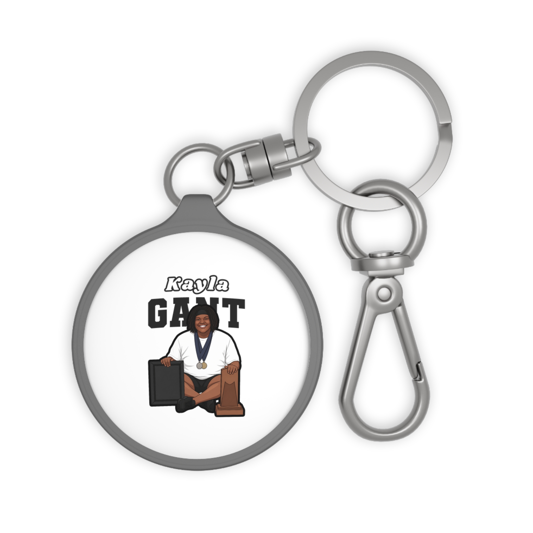 Keychain — character_name_arch in Grey