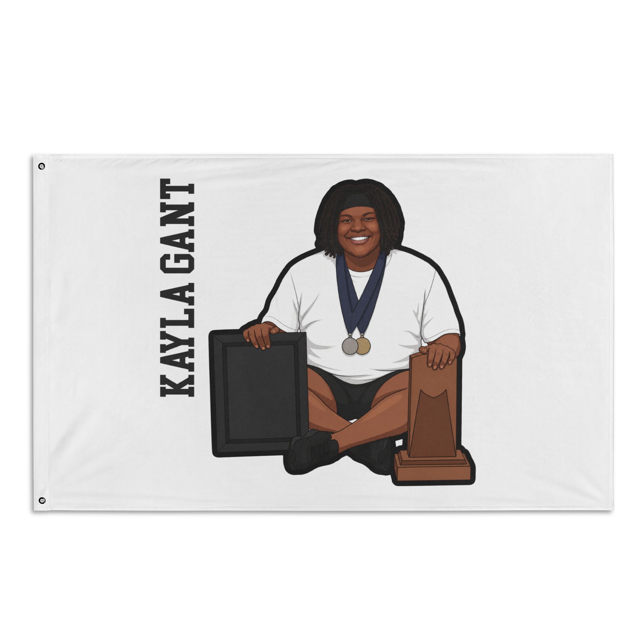 Flag (35 × 56 in) — character_name_vertical in Classic