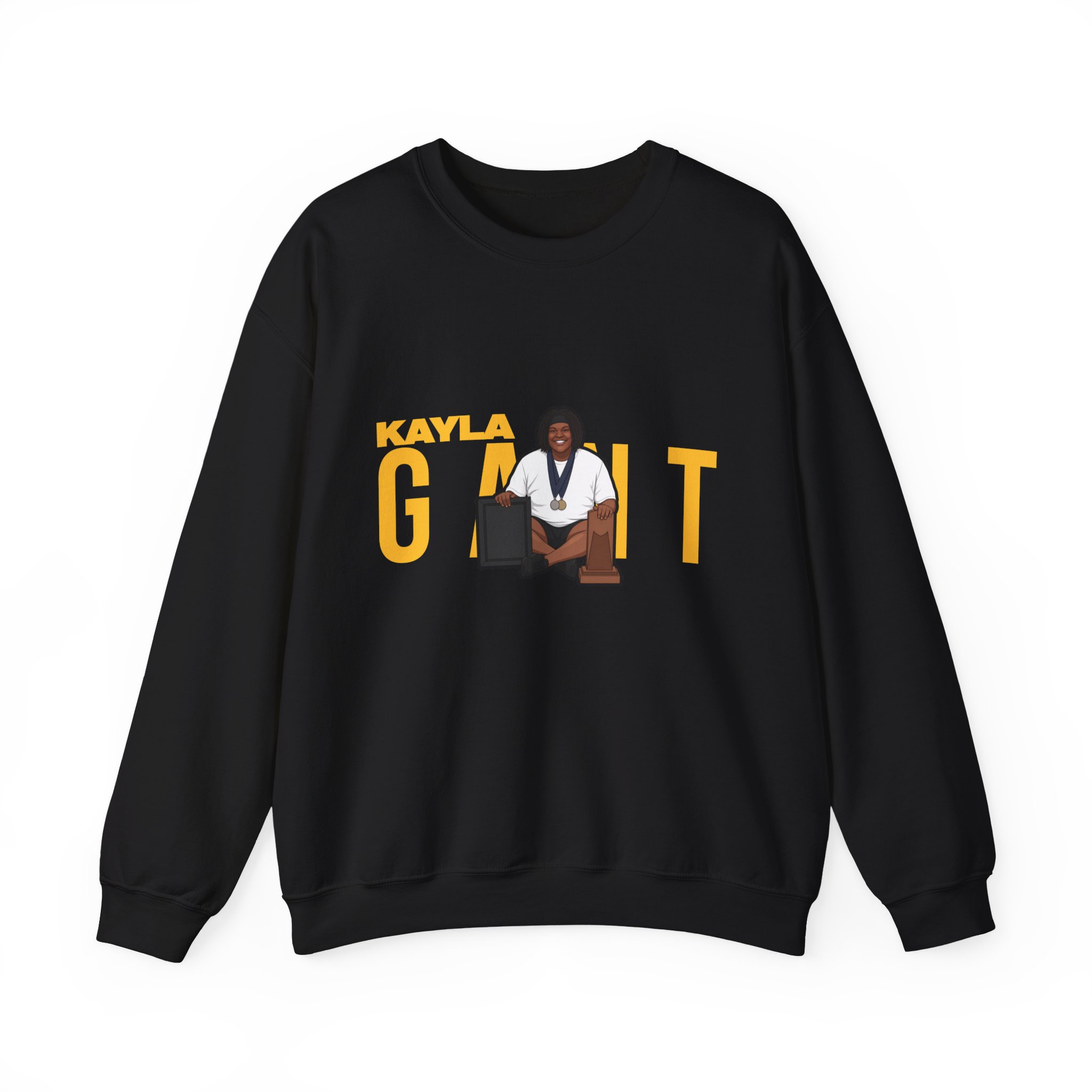 Crewneck Sweatshirt — character_player_name in Black
