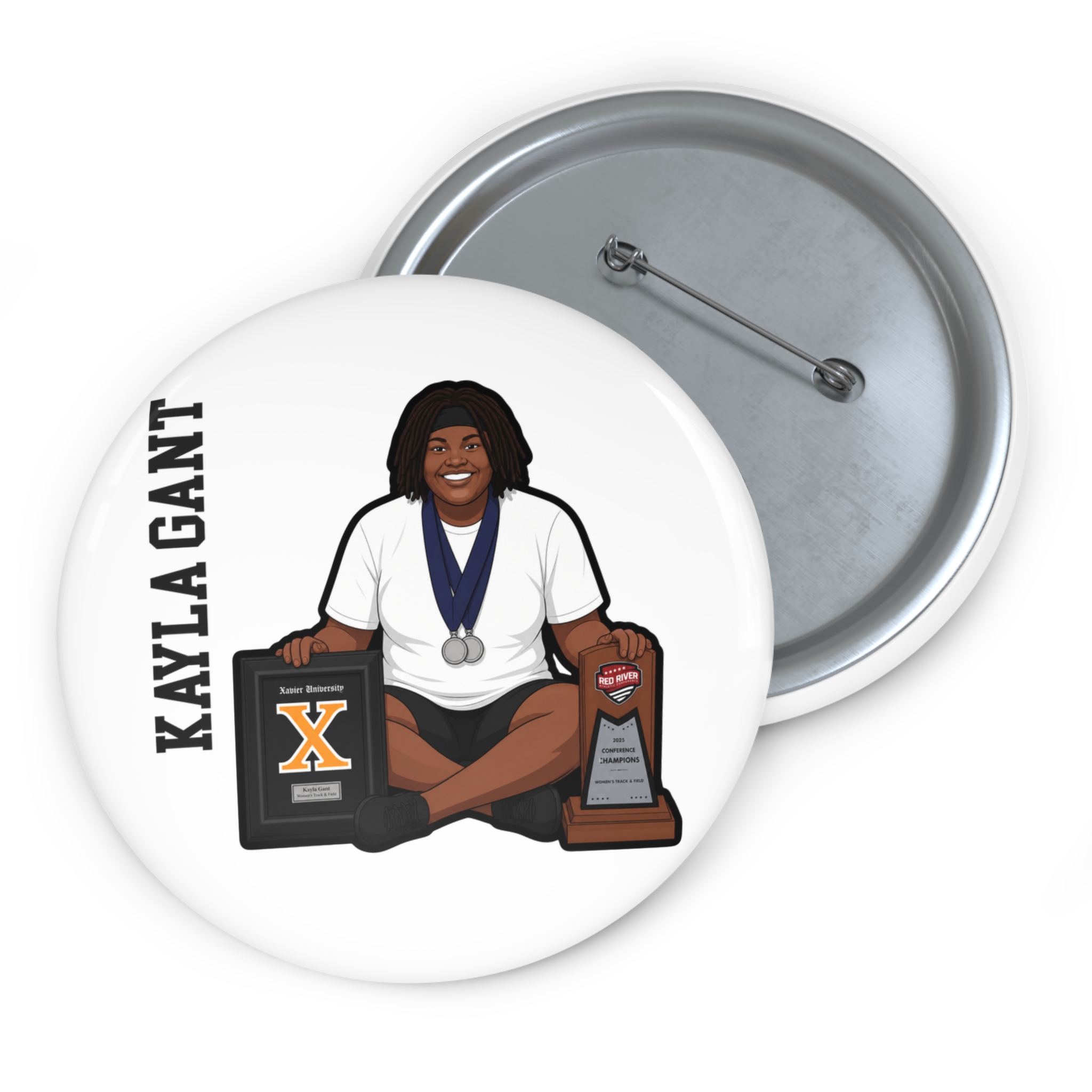 Game Day Pin — character_name_vertical in Classic